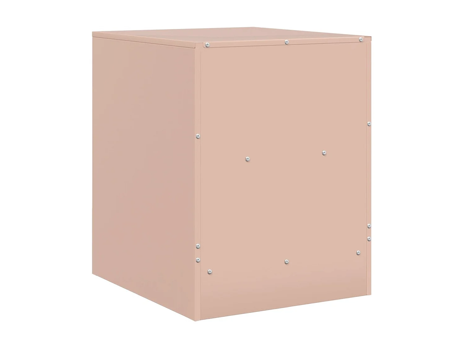 Tables de chevet 2 pcs rose 34,5x39x44 cm acier