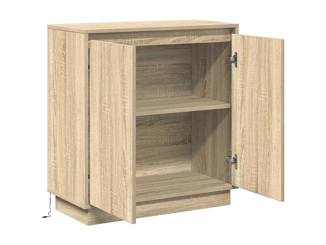 Buffet avec LED en chêne Sonoma - 71 x 34,5 x 75 cm - Fabriqué en bois d'ingénierie