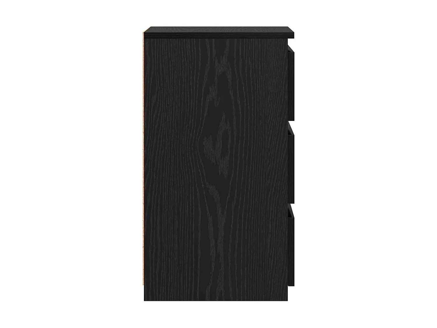 Nachtkastjes 2 stuks Zwarte eik 40x35x62,5 cm Bewerkt hout