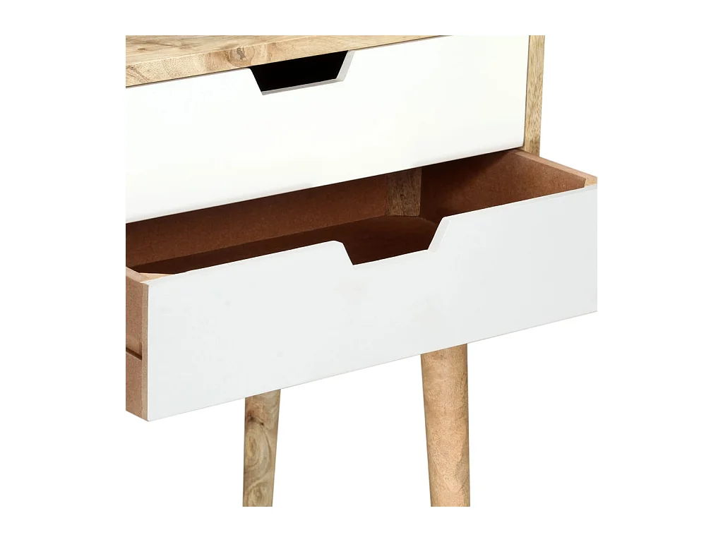 Nachtkastje 47x35x59 cm Massief mangohout