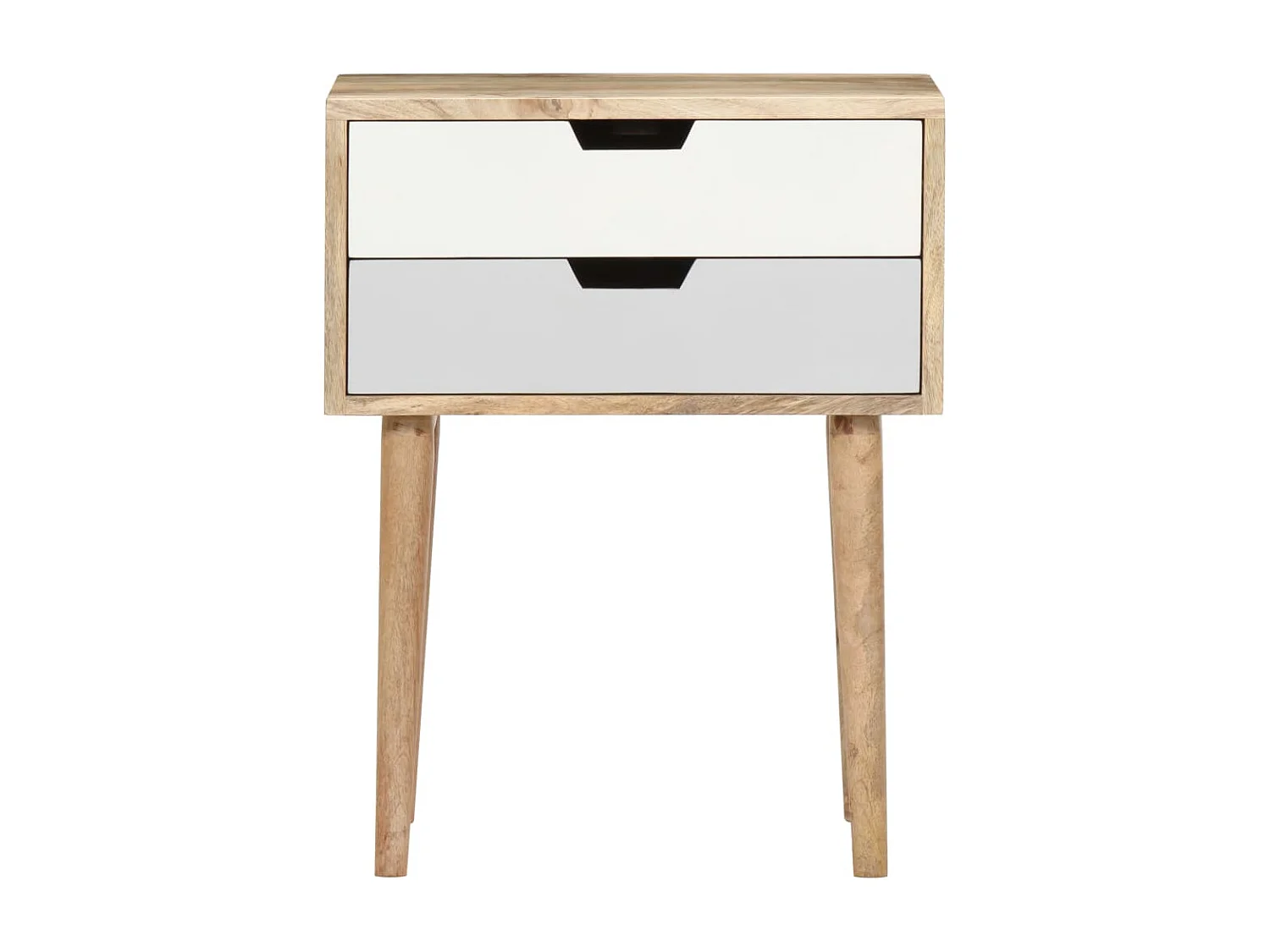 Comodino 47x35x59 cm Legno massello di mango