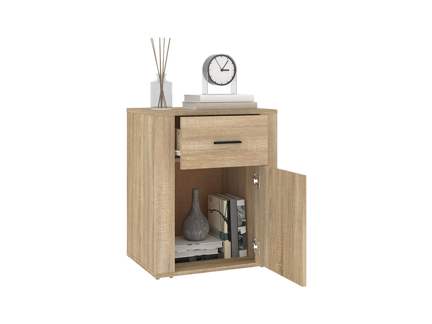 Table de chevet Chêne sonoma 50x36x60 cm Bois d'ingénierie