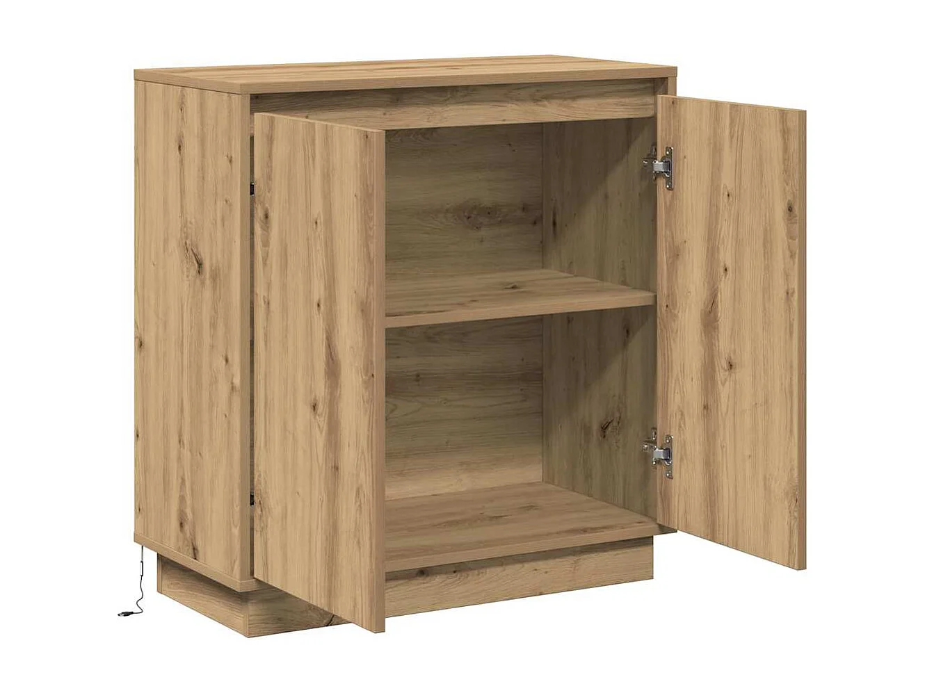 Buffet LED Chêne Artisan 71x34,5x75 cm en bois d'ingénierie