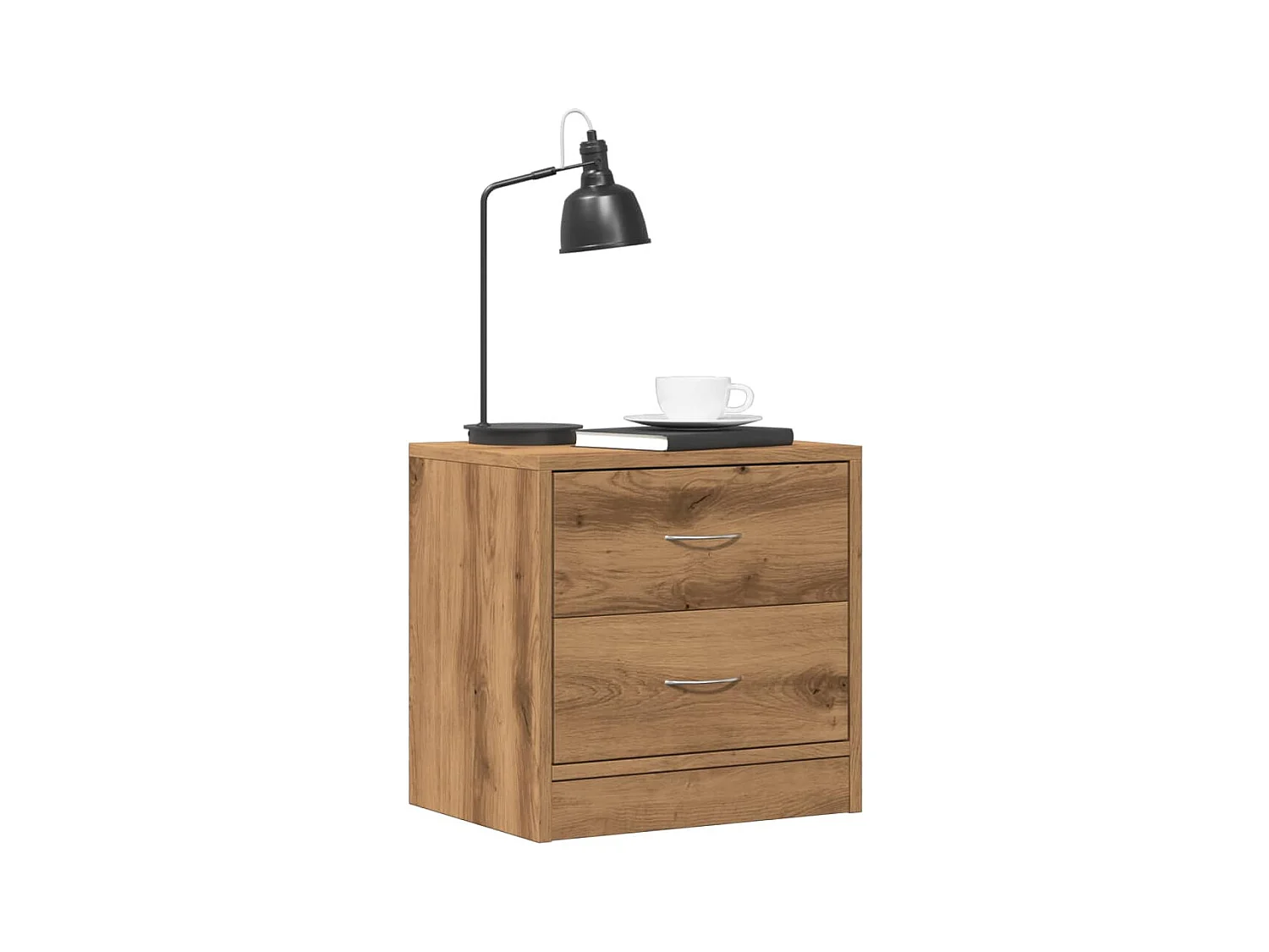 Tables de chevet 2 pcs chêne artisanal bois d'ingénierie