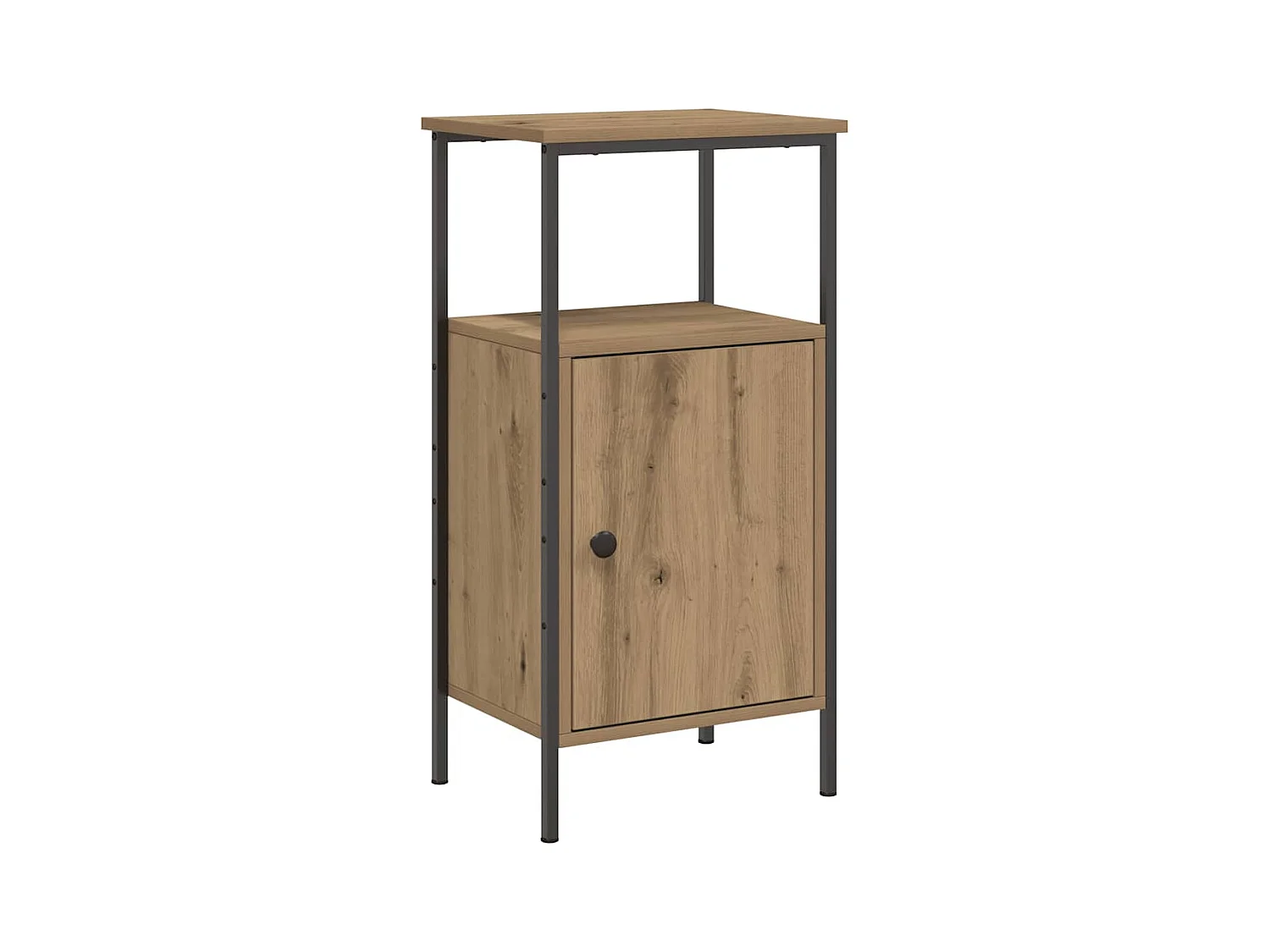 Tables de chevet 2 pcs chêne artisanal bois d'ingénierie