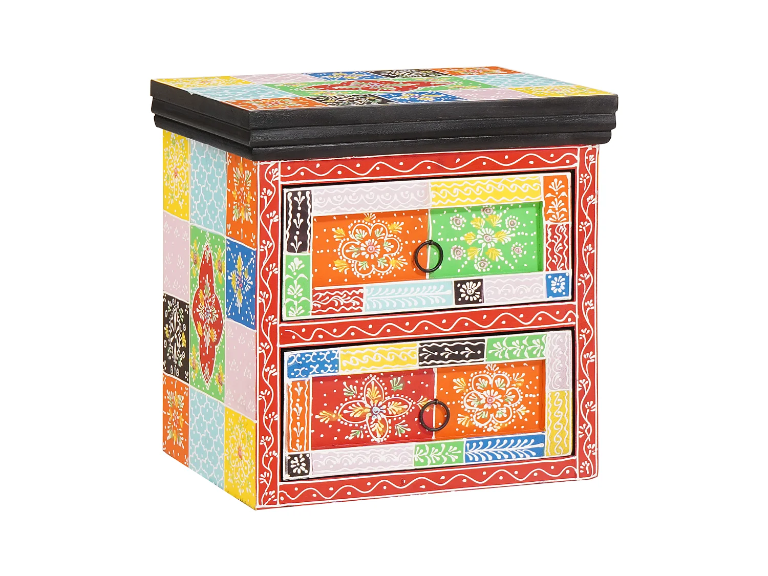 Cabinet de chevet avec tiroir Multicolore 40 x 30 x 40 cm