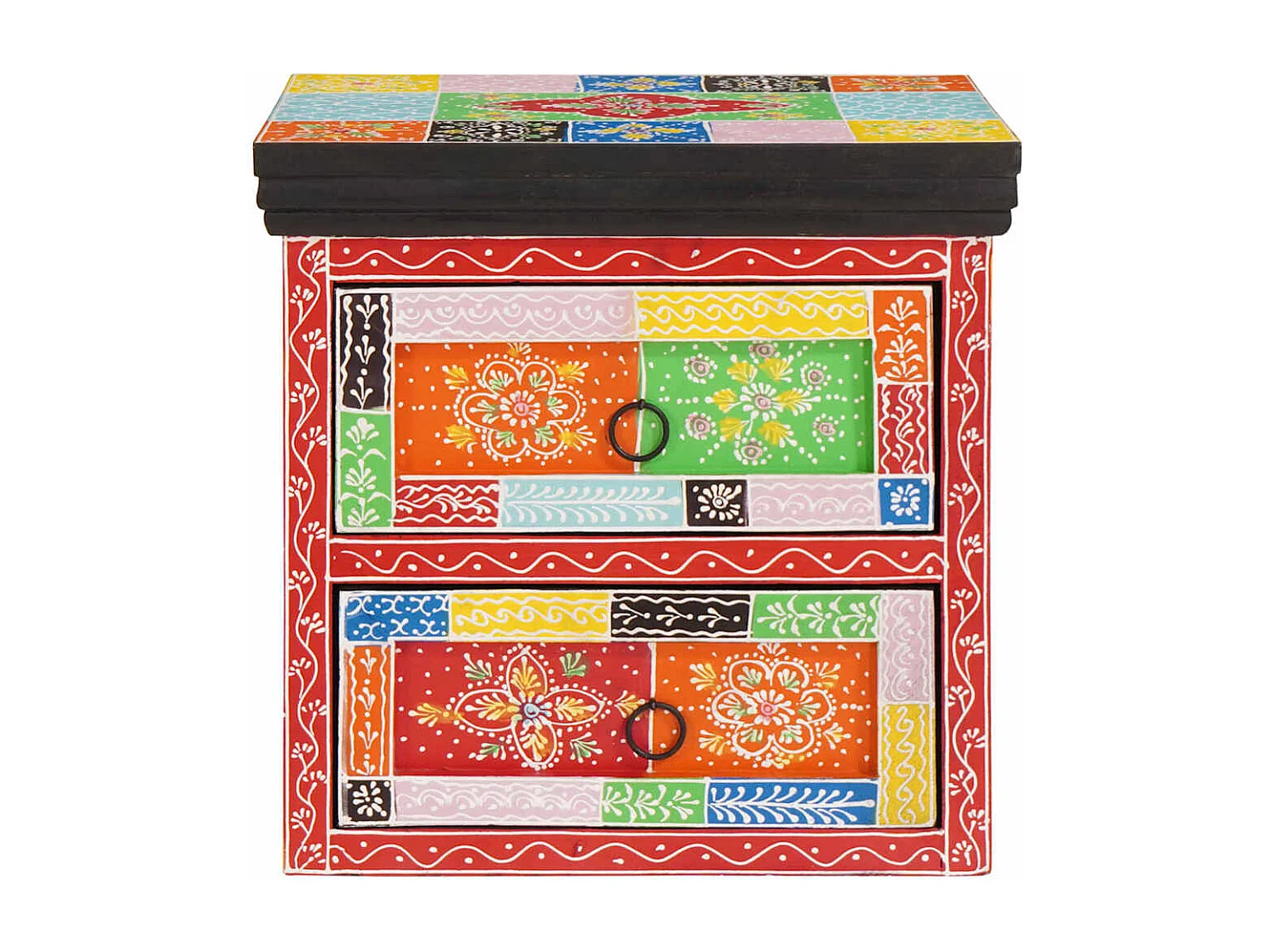 Cabinet de chevet avec tiroir Multicolore 40 x 30 x 40 cm