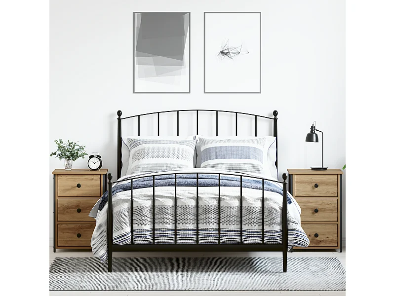 Mesitas de noche de roble hechas a mano Madera de ingeniería de roble hecha a mano