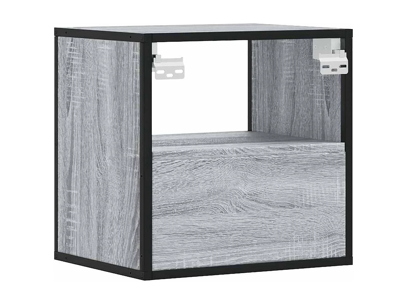 Mesita de noche de pared Sonoma gris 40x31x39,5 cm