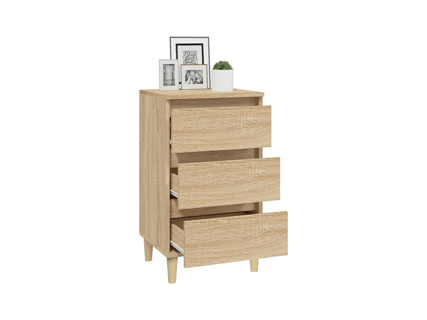 Table de chevet chêne sonoma 40x35x70 cm bois d'ingénierie