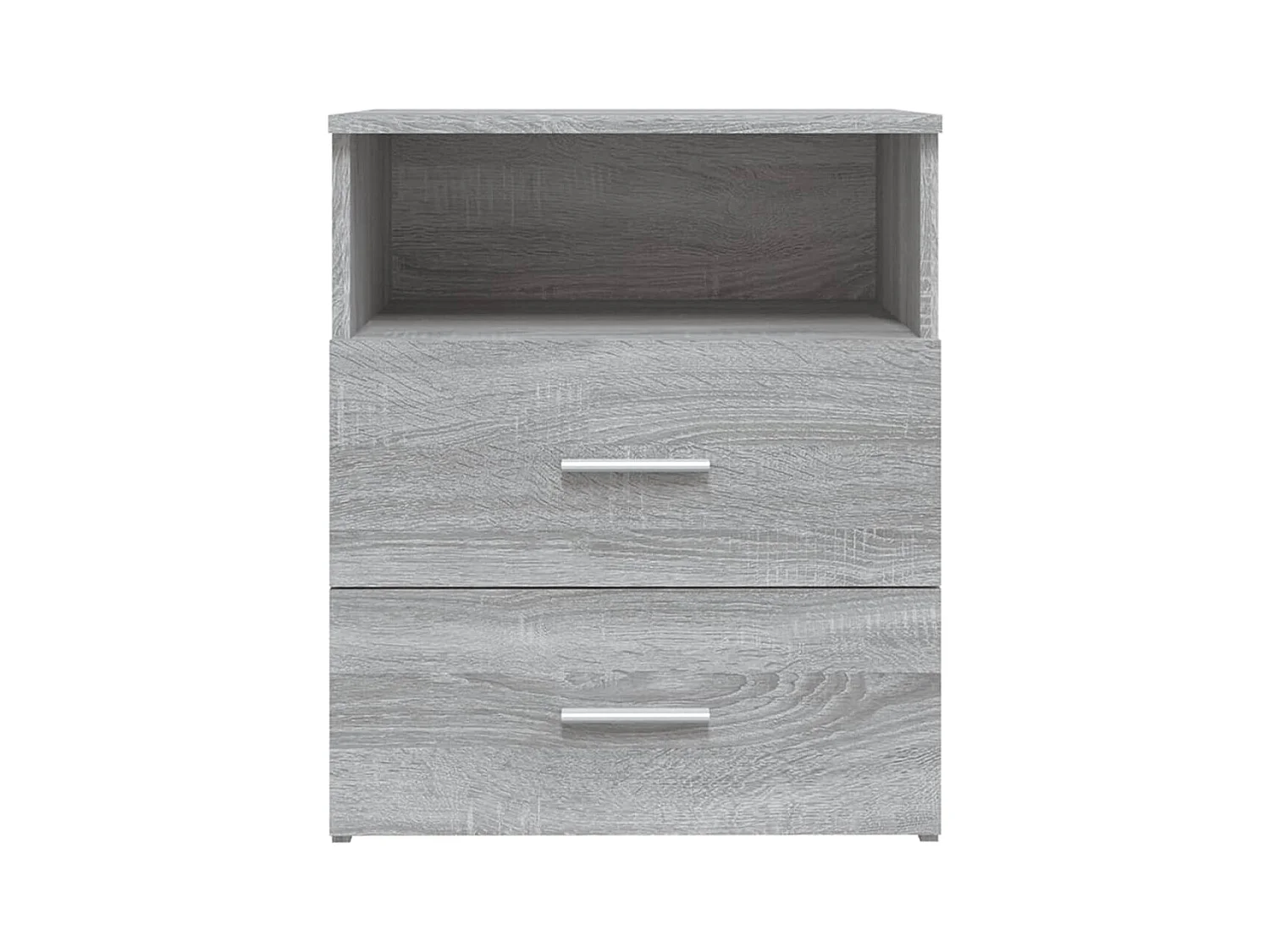 Comodino grigio Sonoma 50x32x60 cm