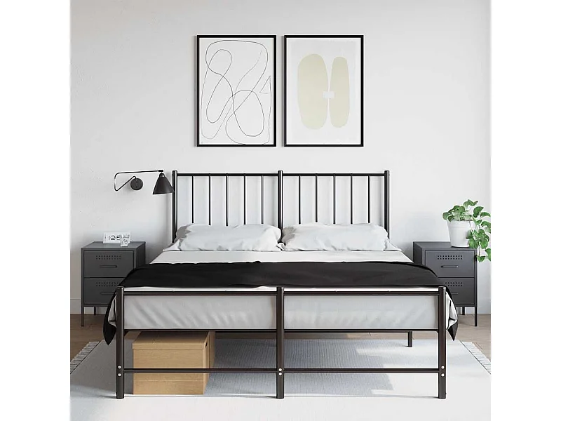 Tables de chevet 2 pcs anthracite 36x39x50,5 cm acier