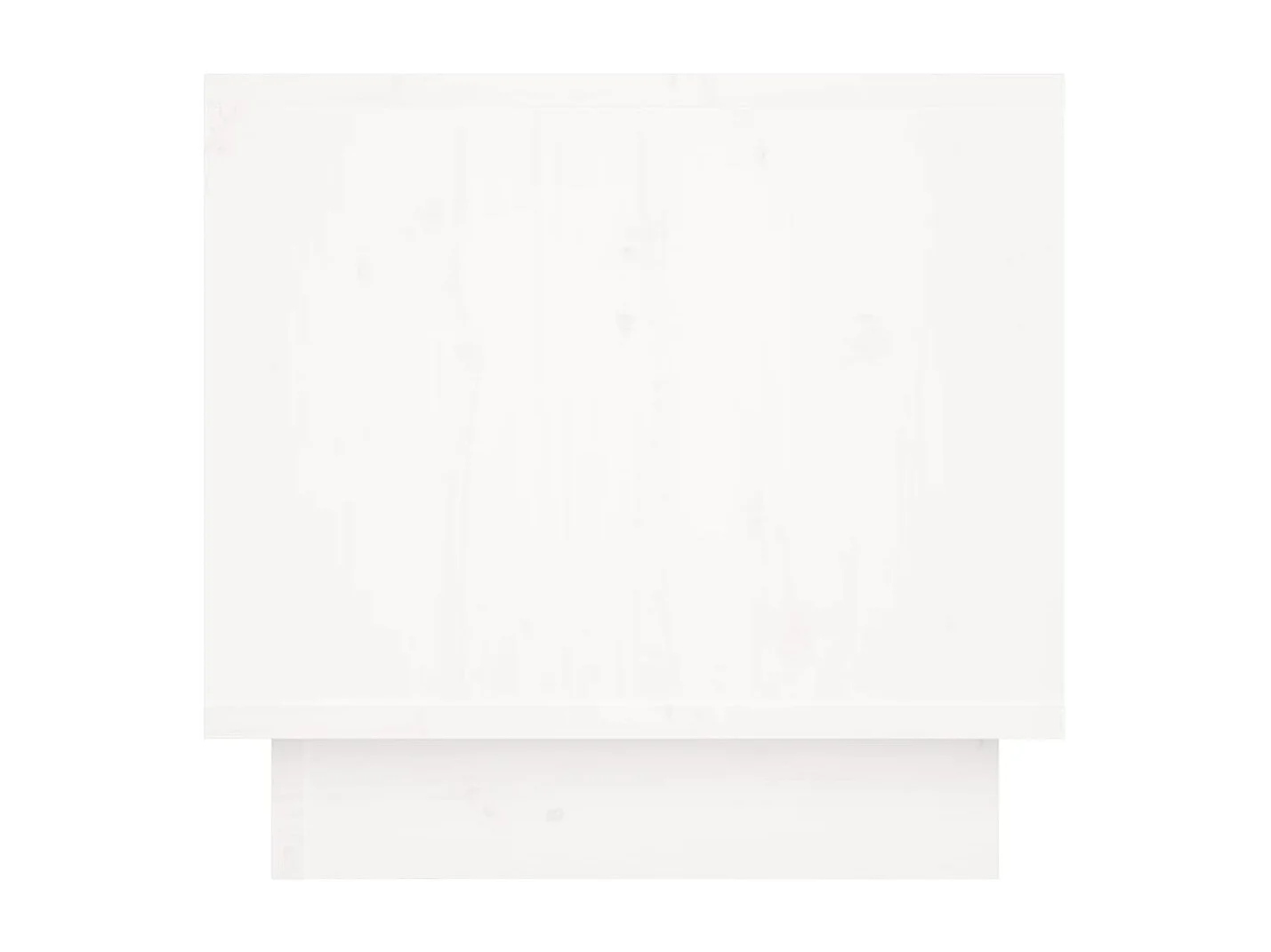 Comodini 2 pz Bianco 35x34x32 cm Legno massello di pino