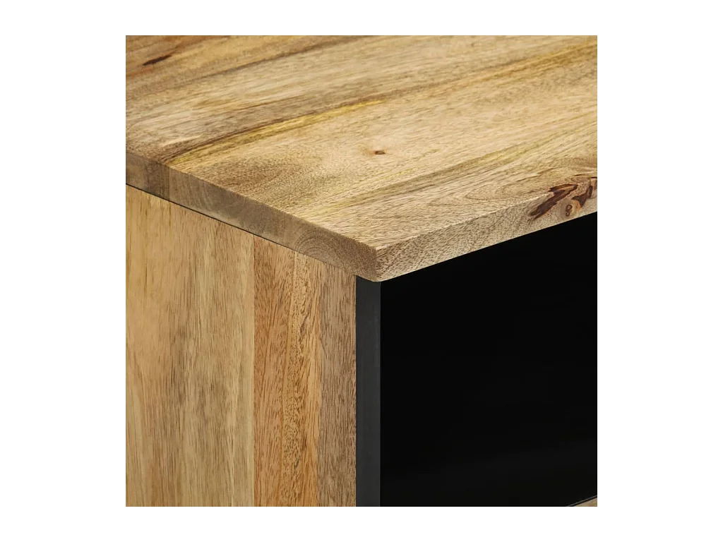 Tables de chevet 2 pcs 40x33x46 cm Bois de manguier solide