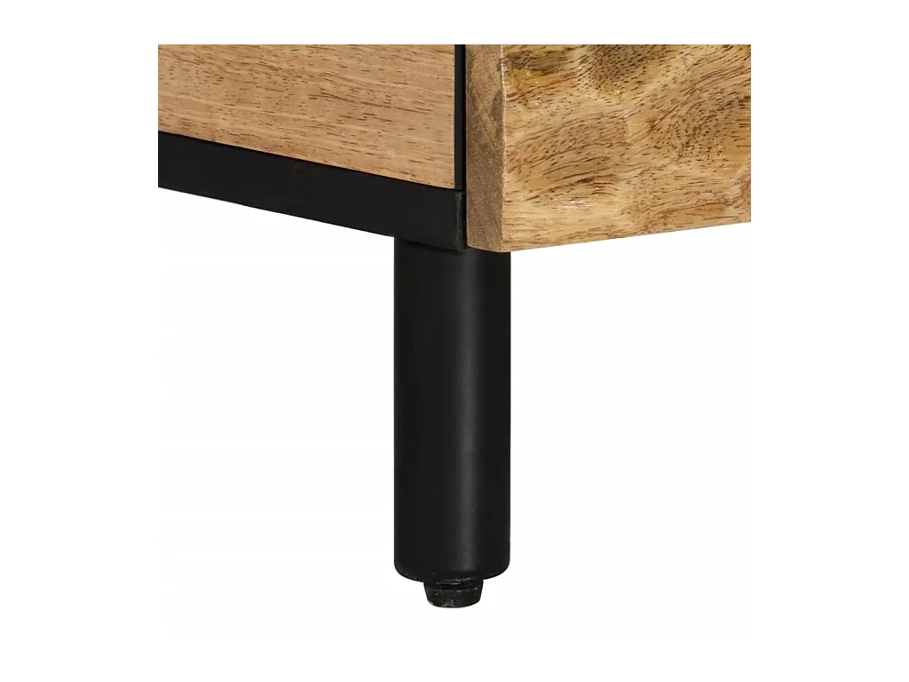 Tables de chevet 2 pcs 40x33x46 cm Bois de manguier solide