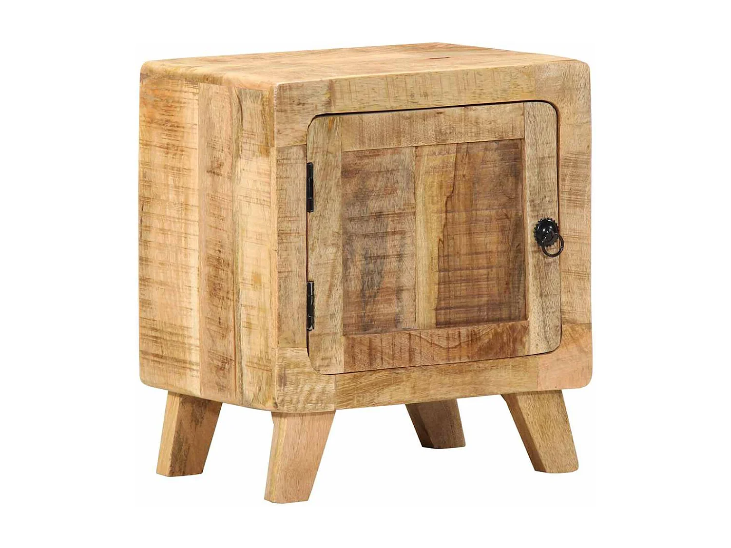 Table de chevet 40x32x46 cm bois de manguier massif brut