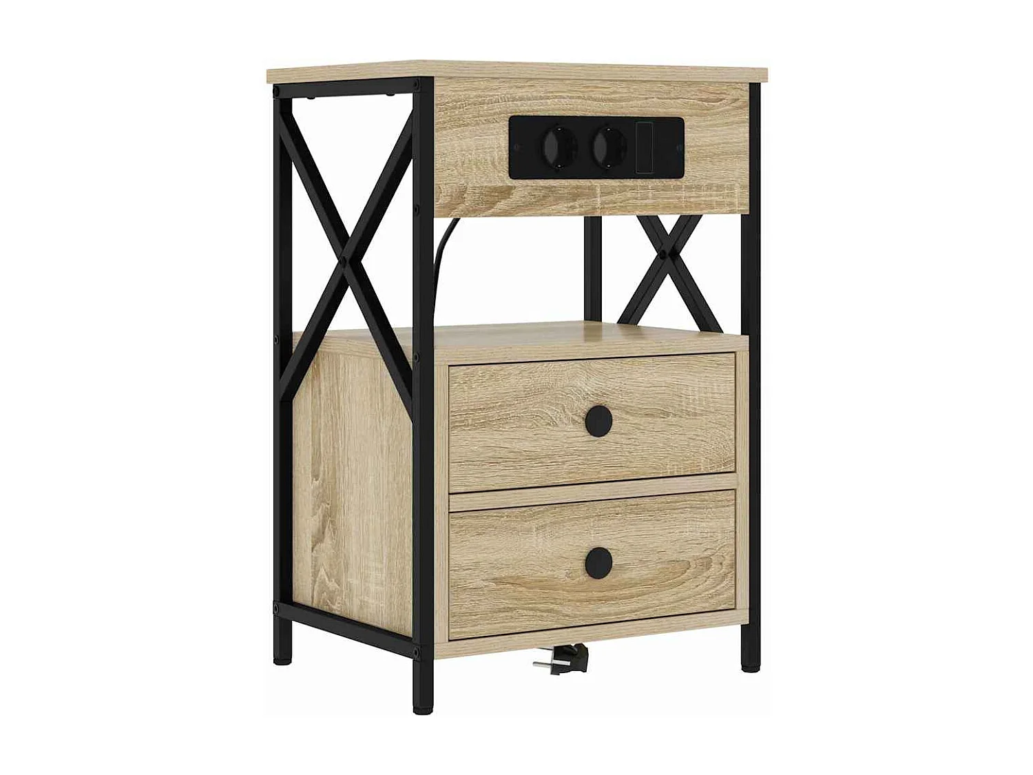 Cabinet de chevet 2 pcs Chêne sonoma 40 x 31 x 60 cm