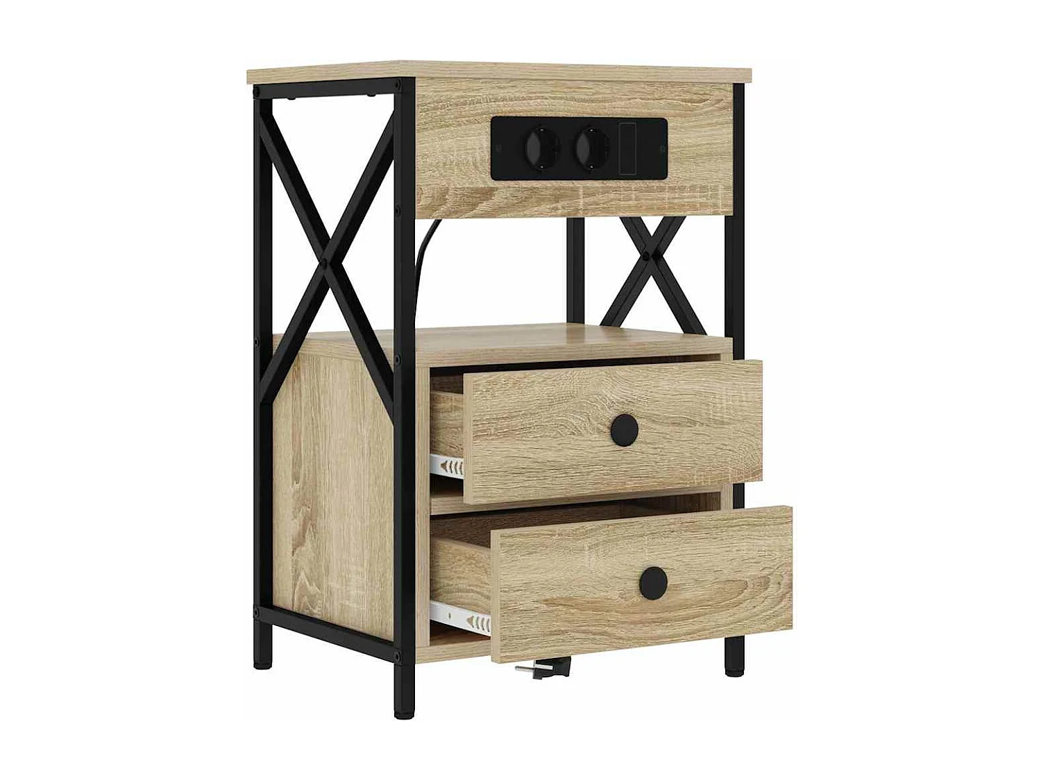 Cabinet de chevet 2 pcs Chêne sonoma 40 x 31 x 60 cm