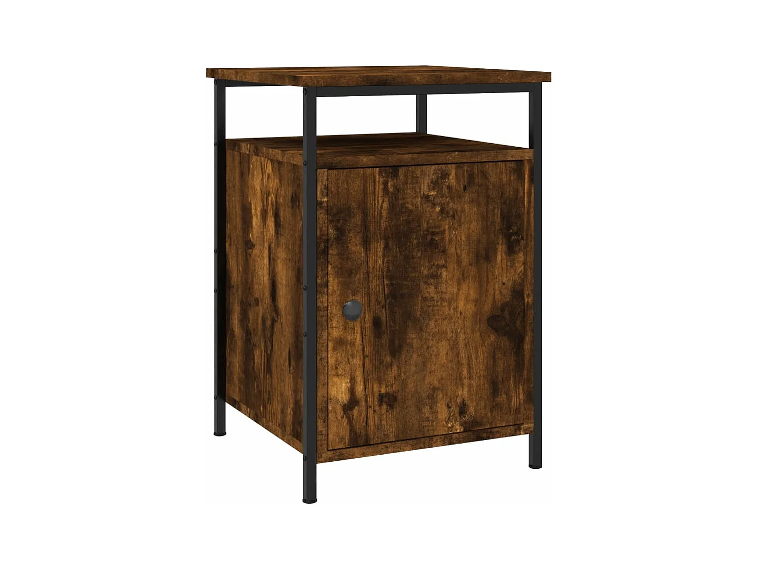 Nachtkastjes 2 stuks gerookt eiken 40x42x60 cm bewerkt hout