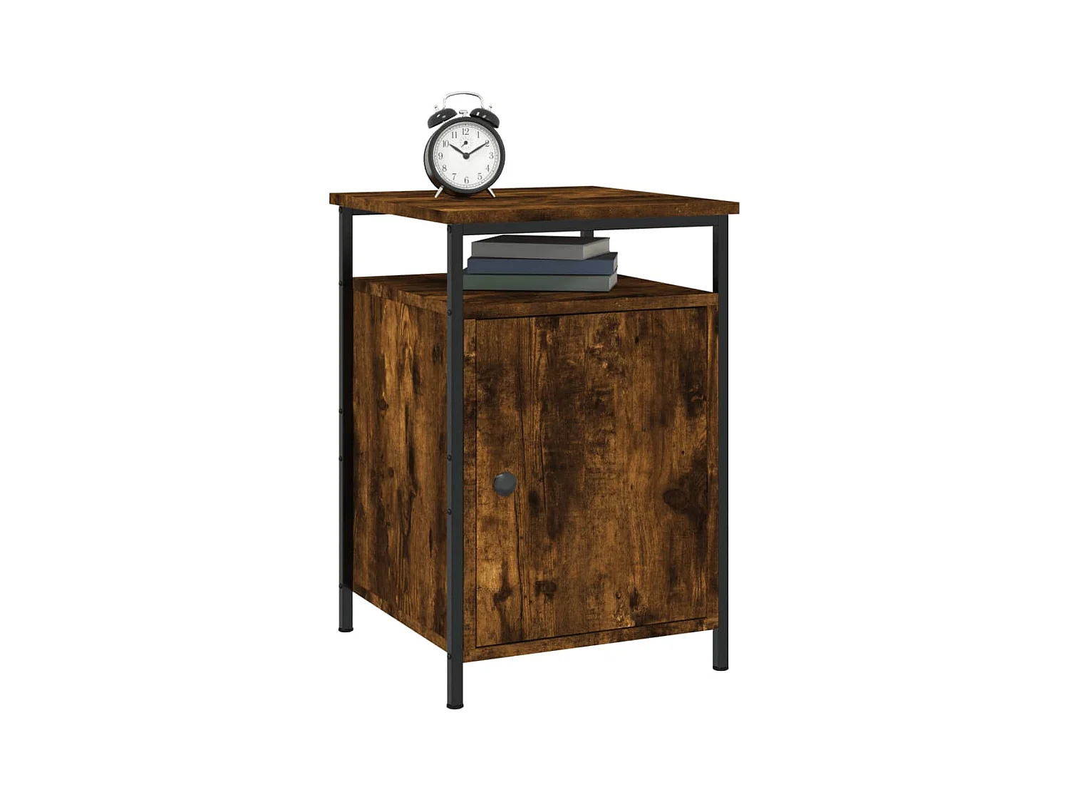 Nachtkastjes 2 stuks gerookt eiken 40x42x60 cm bewerkt hout