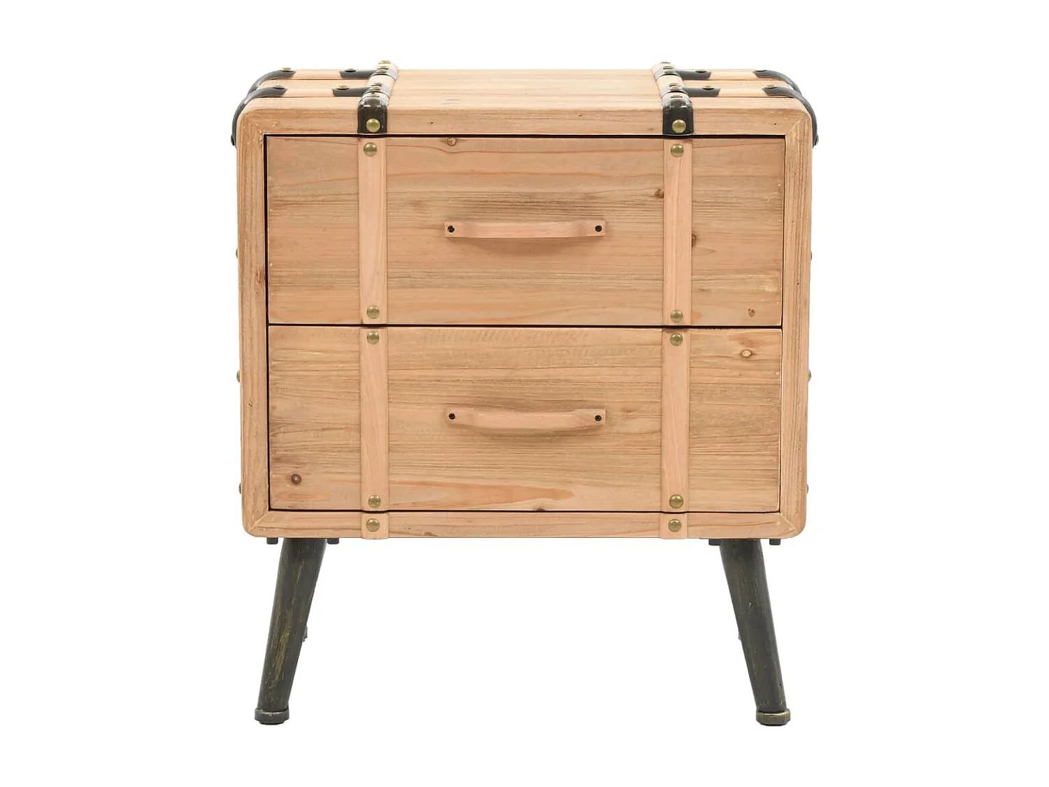 Mesita de noche Madera maciza de abeto 50 x 35 x 57 cm