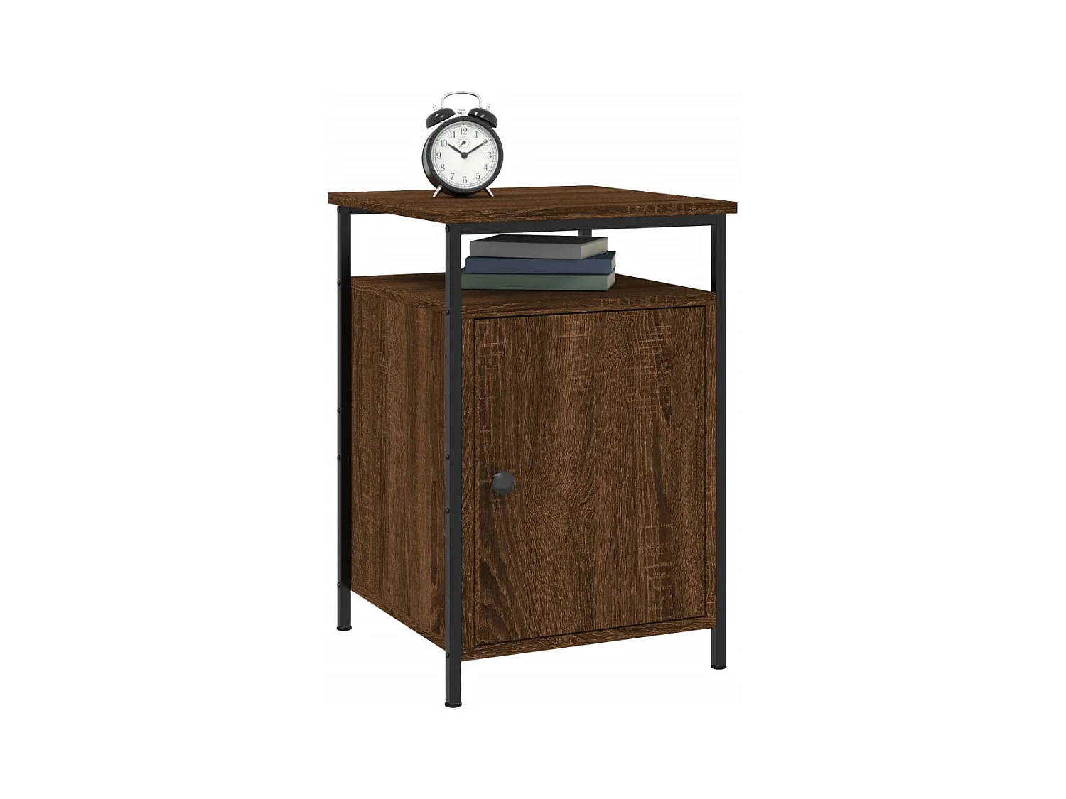 Nachtkastjes 2 stuks Bruin Eiken 40x42x60cm Bewerkt Hout