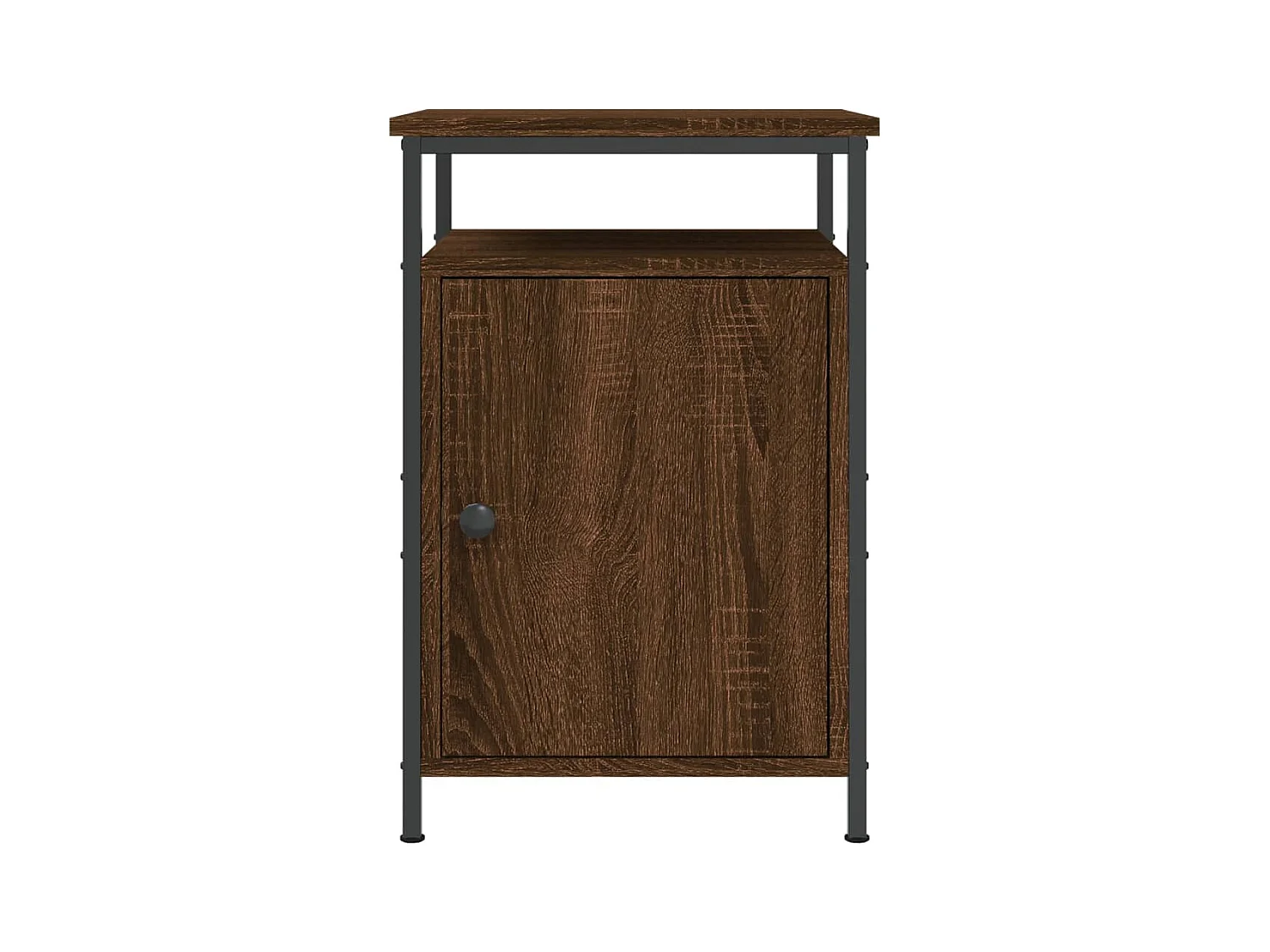 Nachtkastjes 2 stuks Bruin Eiken 40x42x60cm Bewerkt Hout