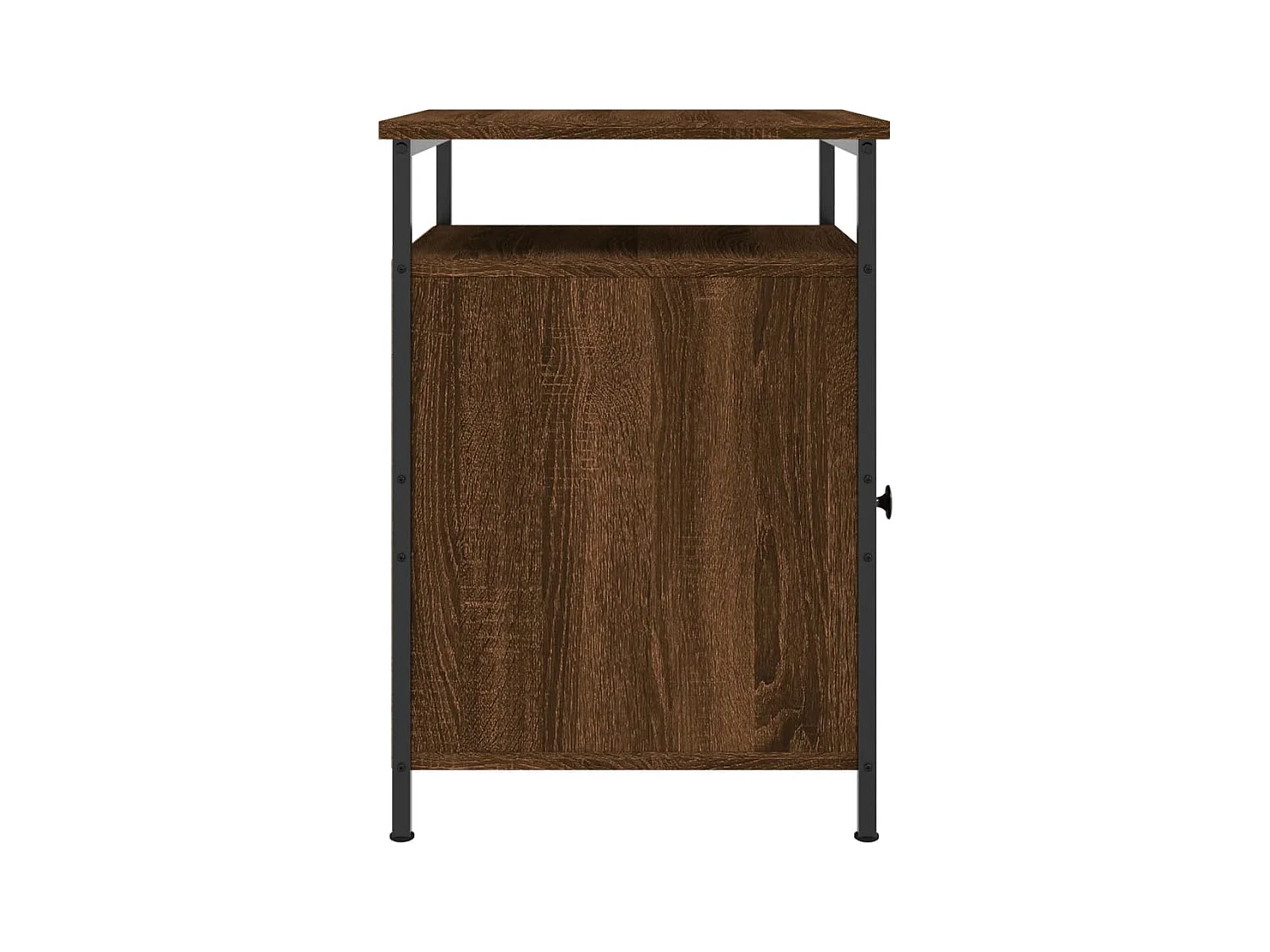 Nachtkastjes 2 stuks Bruin Eiken 40x42x60cm Bewerkt Hout