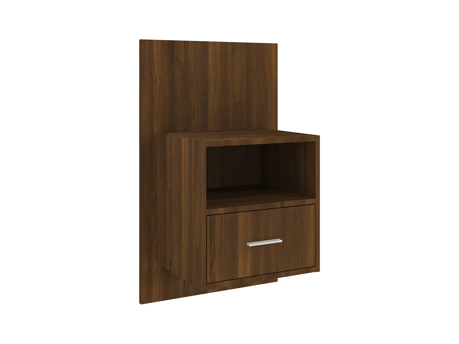 Table de chevet murale Chêne marron