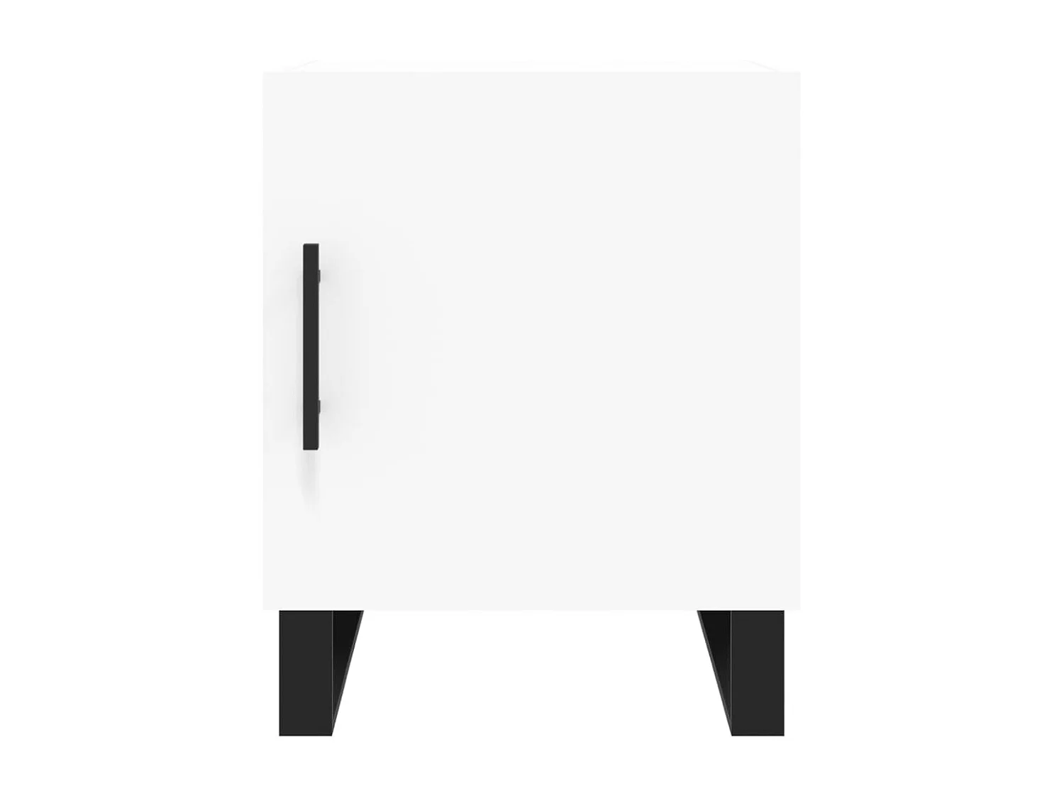 Comodini 2 pezzi bianchi 40x40x50 cm in legno ingegnerizzato