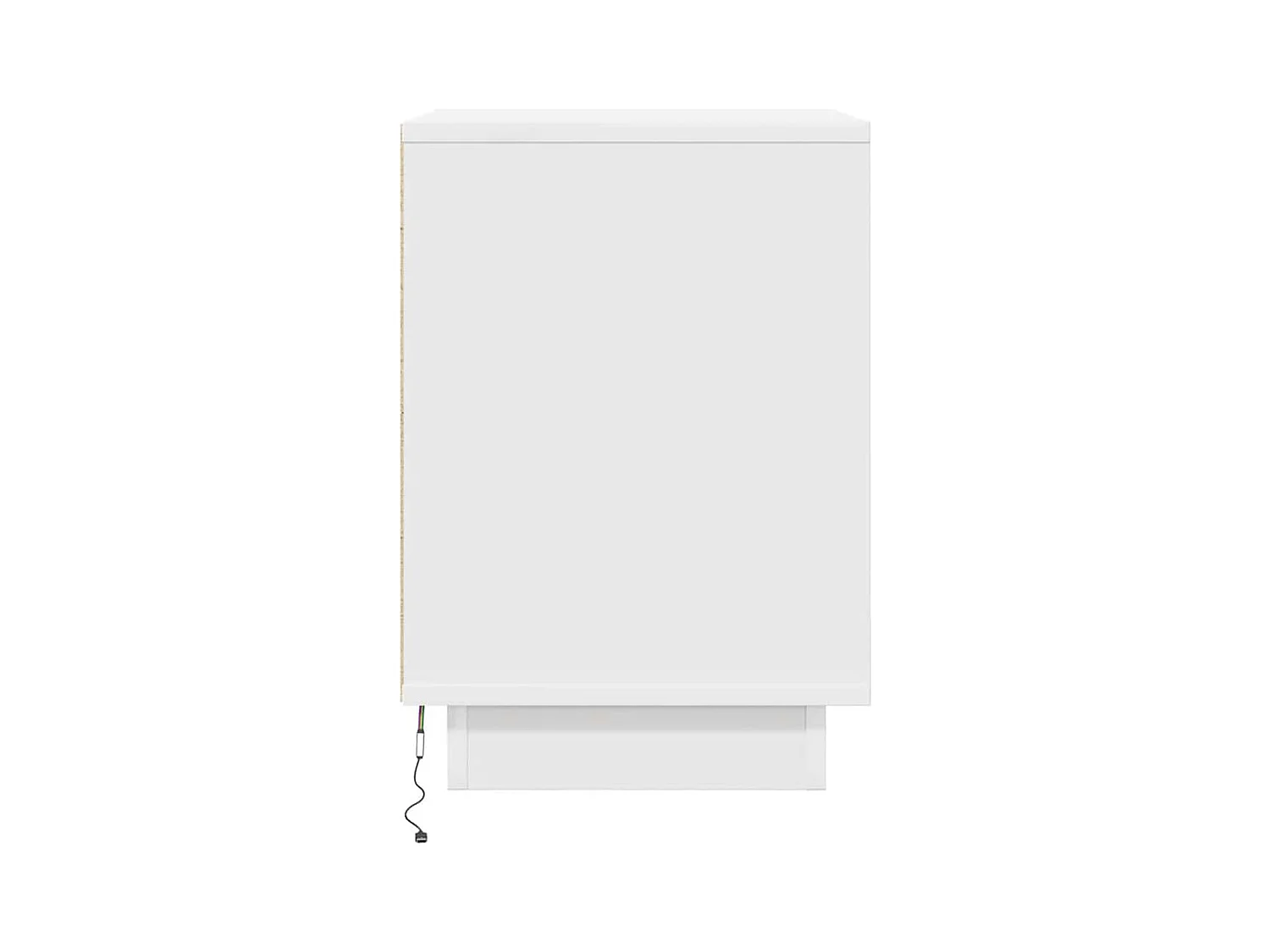 Nachtkastjes met LED-verlichting 2 stuks wit 38x34x50 cm