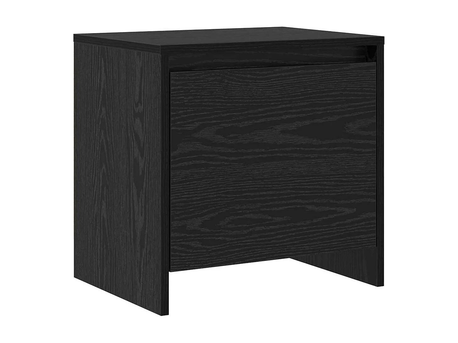 Comodino in rovere nero 45 x 34 x 44,5 cm
