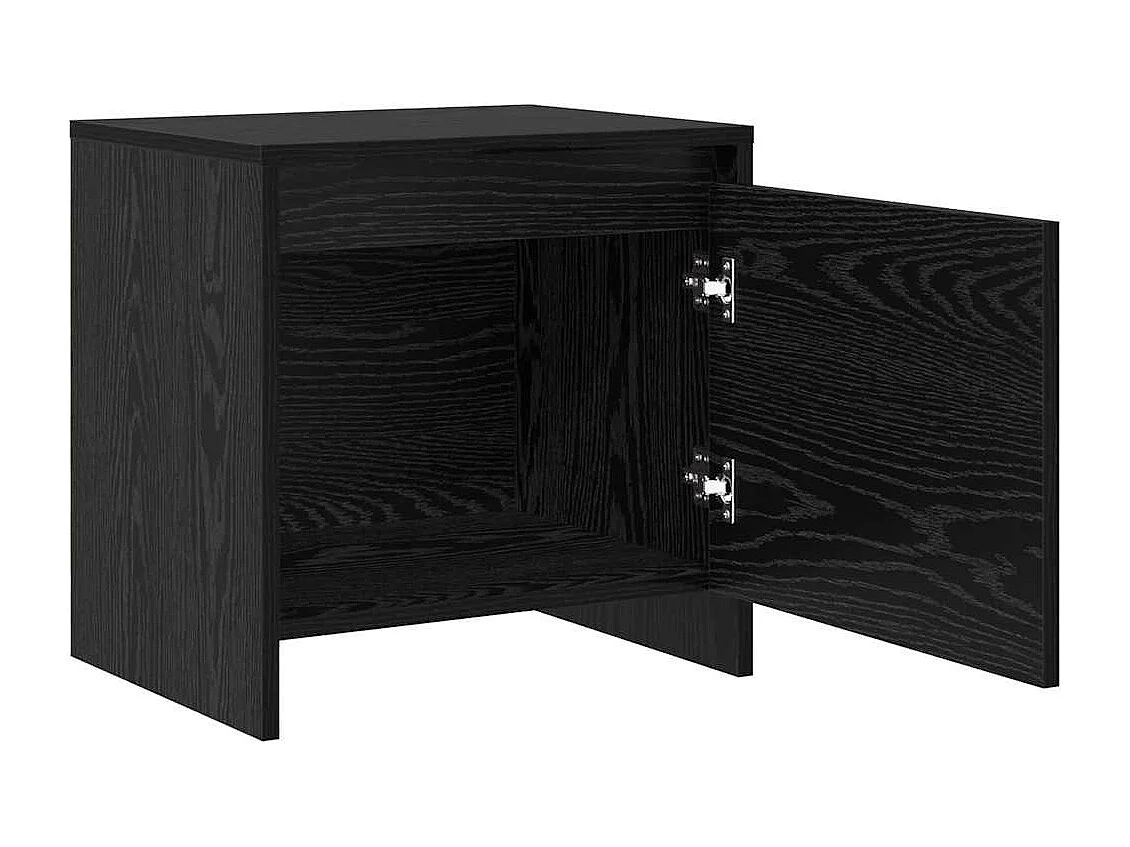 Comodino in rovere nero 45 x 34 x 44,5 cm
