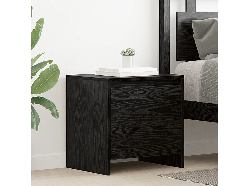 Nachttisch aus schwarzer Eiche 45 x 34 x 44,5 cm