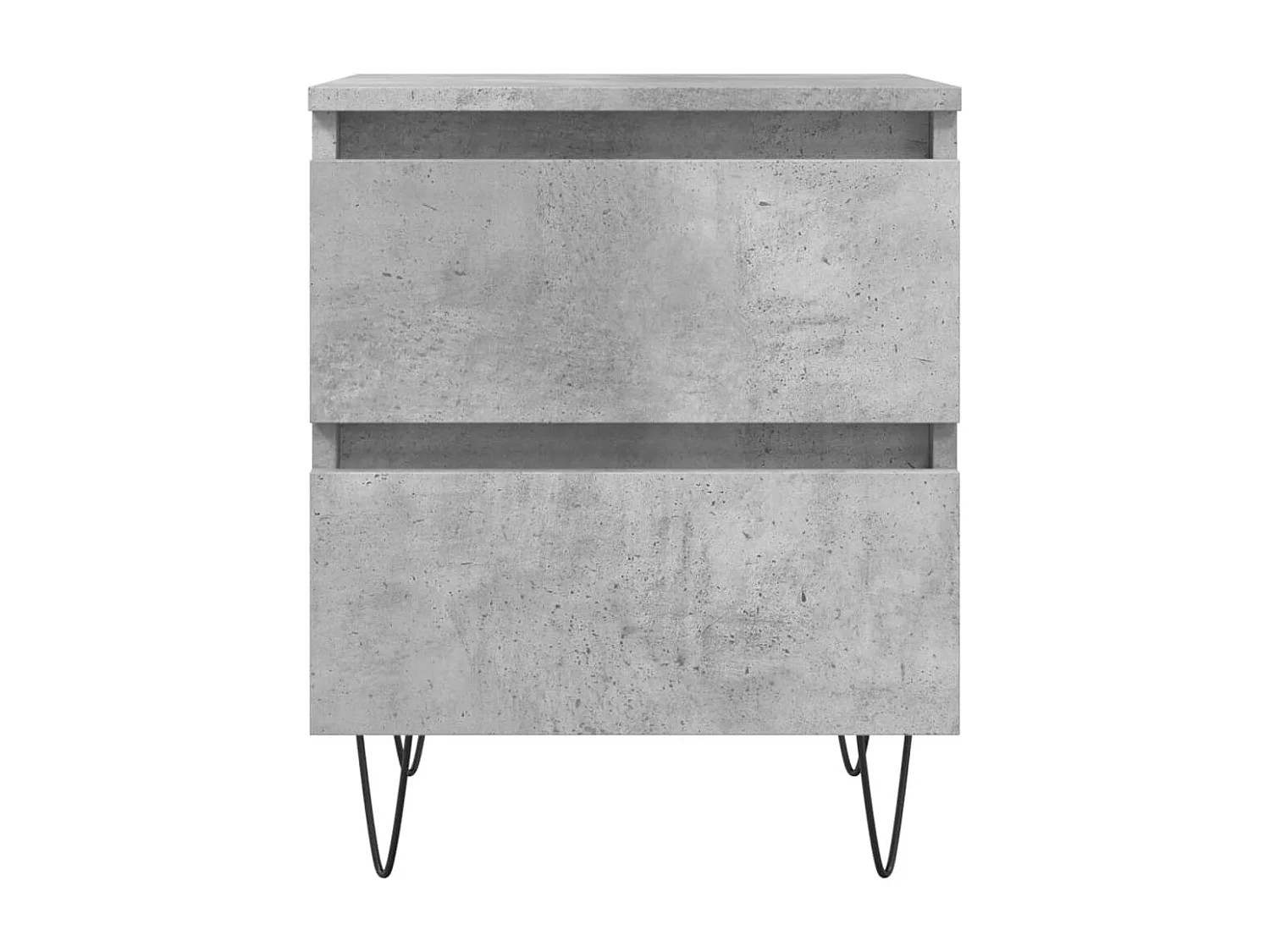 Comodini 2 pezzi grigio cemento 40x35x50 cm in legno ingegnerizzato