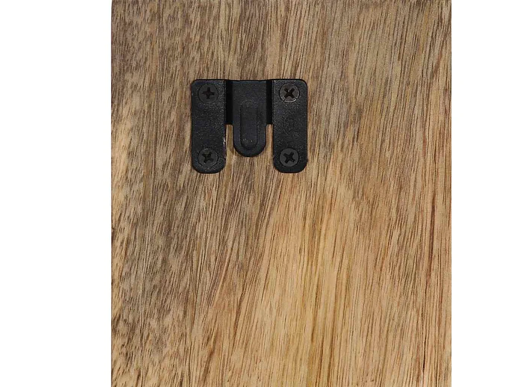 Comodino 60x32x80 cm in legno massello di mango grezzo