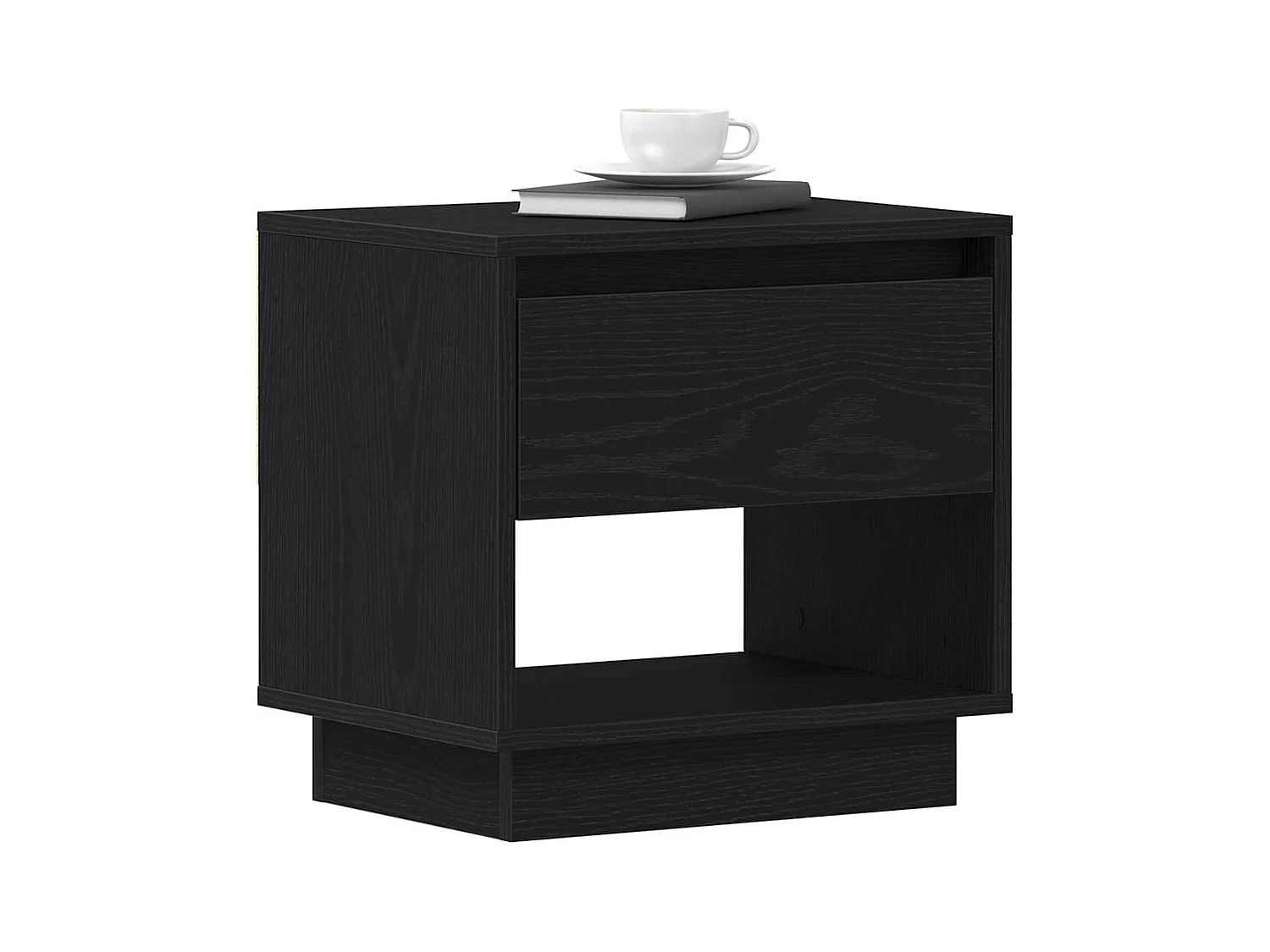 Table de chevet 2 pcs Chêne noir 45x34x49 cm Bois d'ingénierie