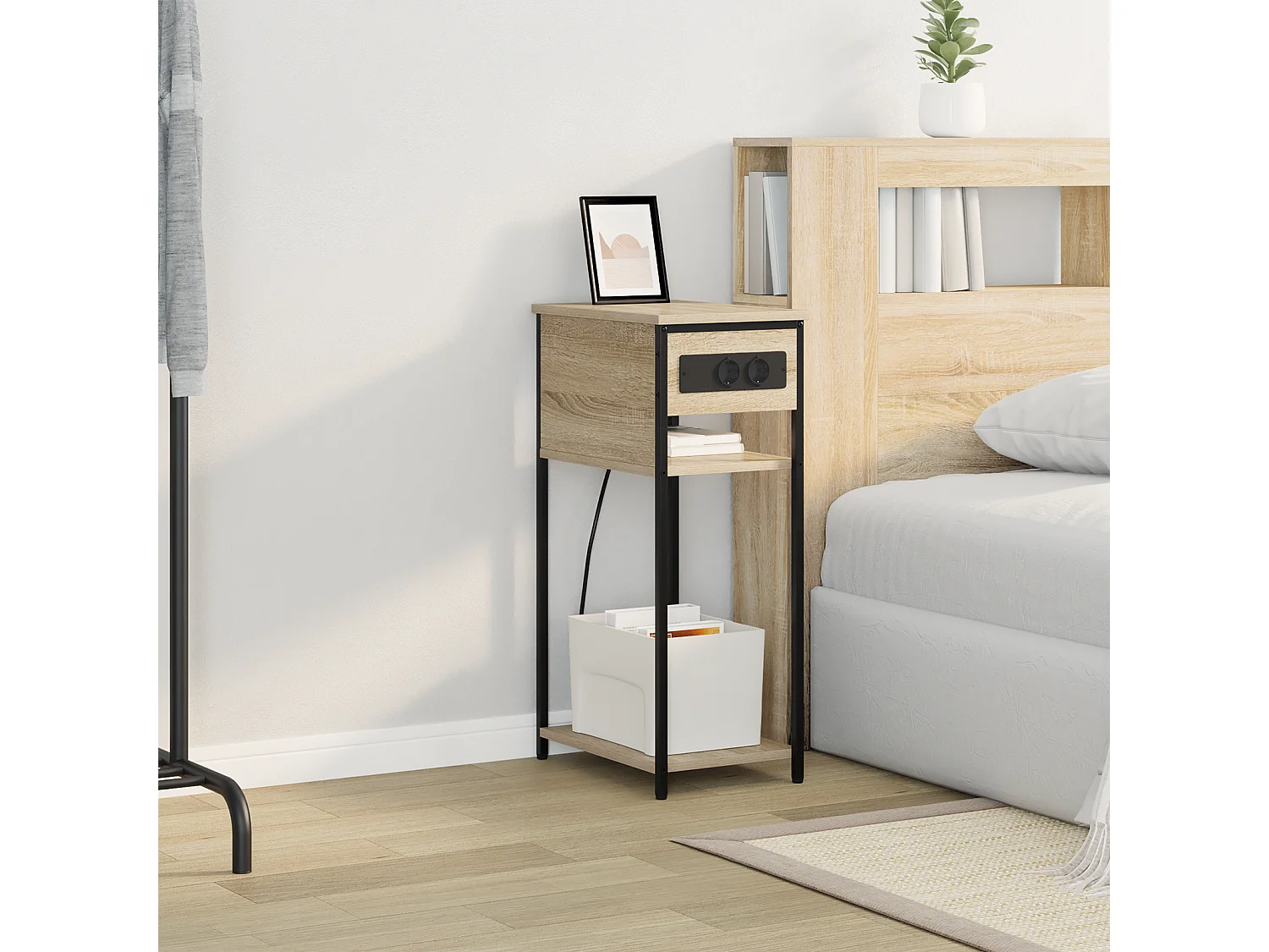 Cabinet de chevet Chêne sonoma 28.1 x 40.9 x 75 cm