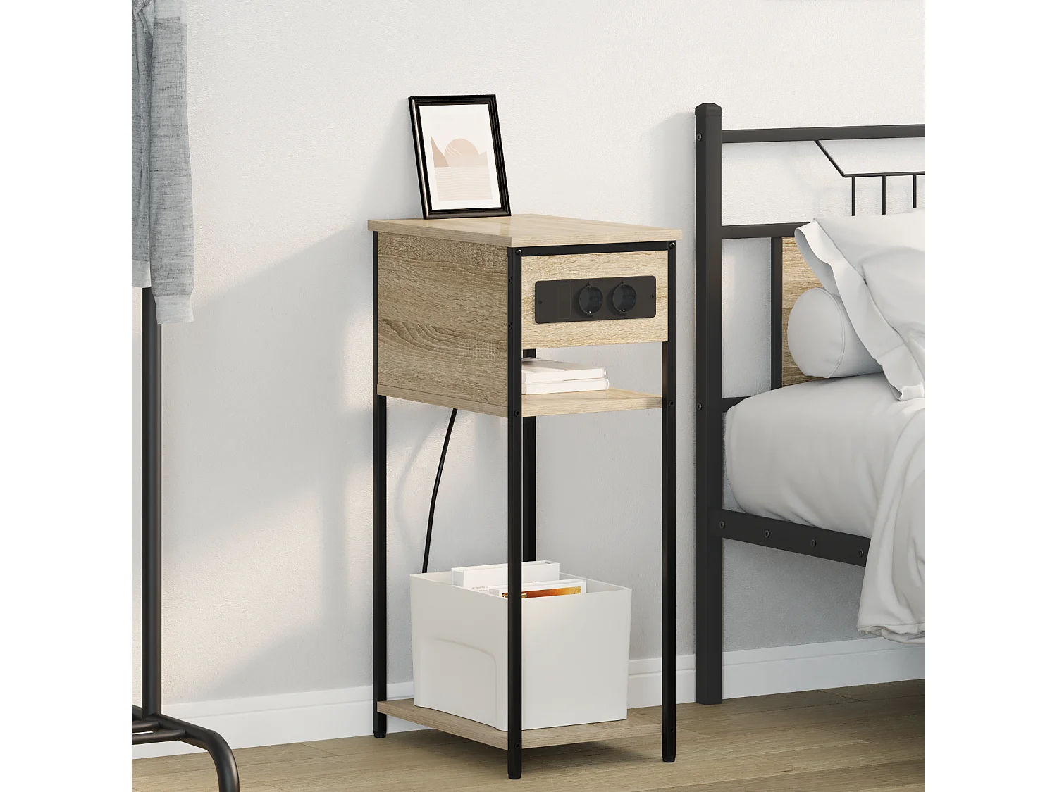 Cabinet de chevet Chêne sonoma 28.1 x 40.9 x 75 cm