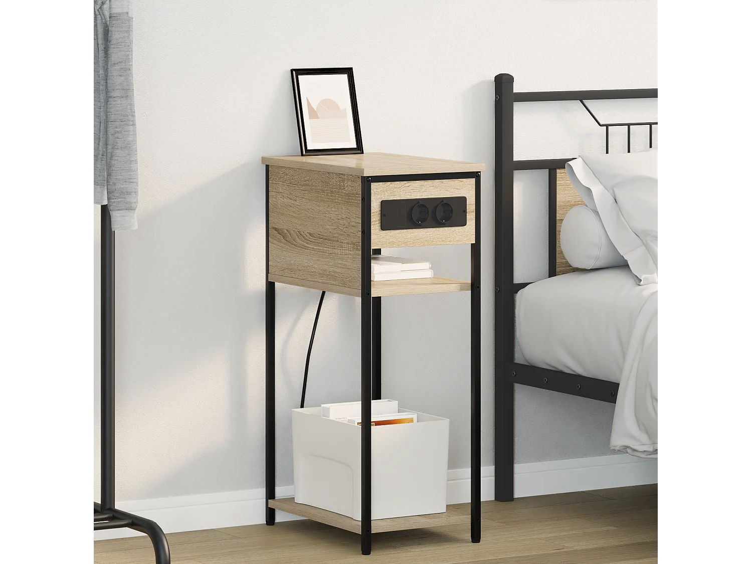 Cabinet de chevet Chêne sonoma 28.1 x 40.9 x 75 cm