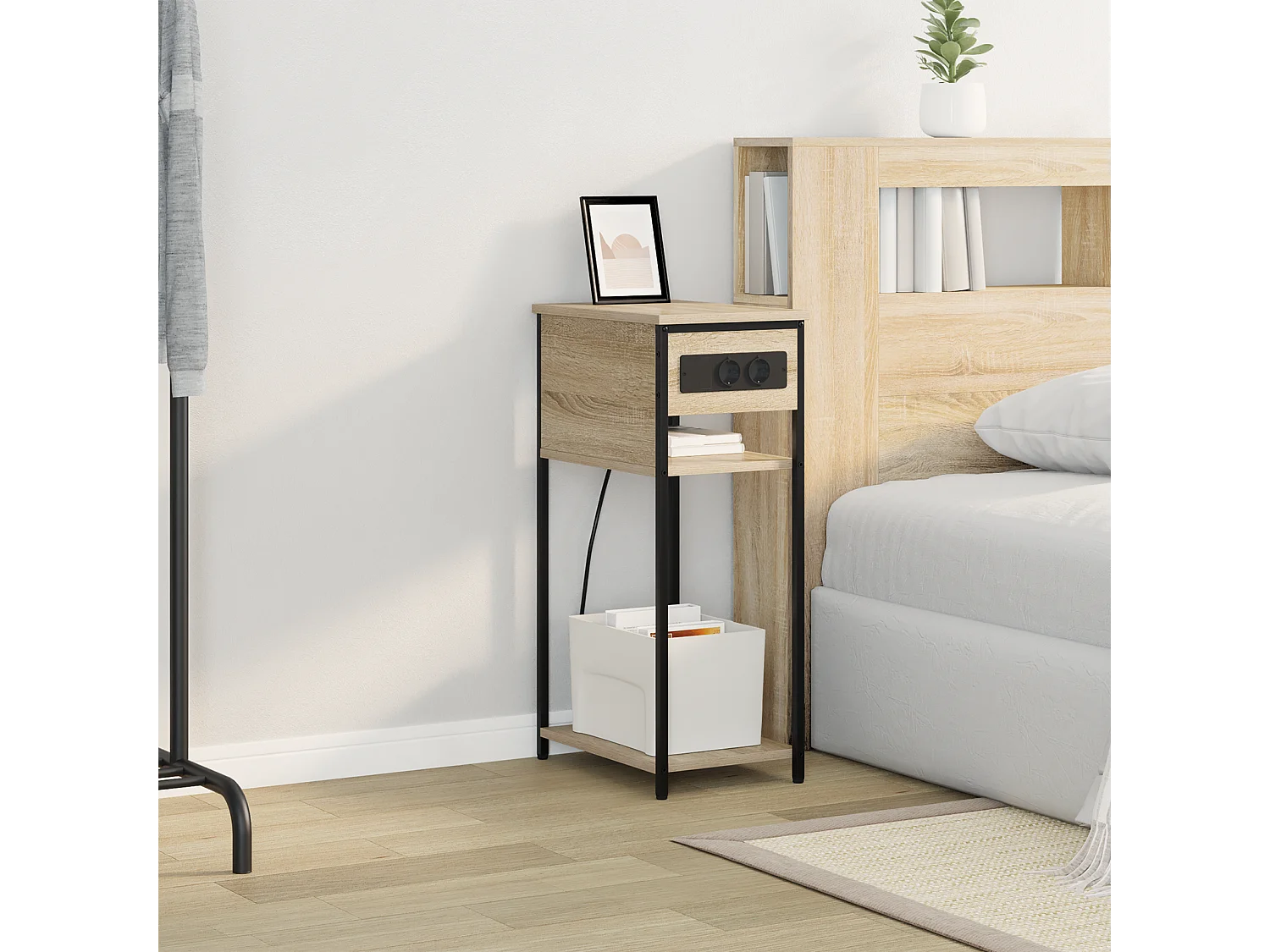 Cabinet de chevet Chêne sonoma 28.1 x 40.9 x 75 cm