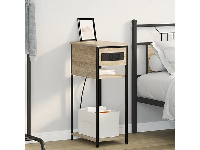 Cabinet de chevet Chêne sonoma 28.1 x 40.9 x 75 cm