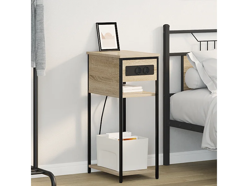 Cabinet de chevet Chêne sonoma 28.1 x 40.9 x 75 cm