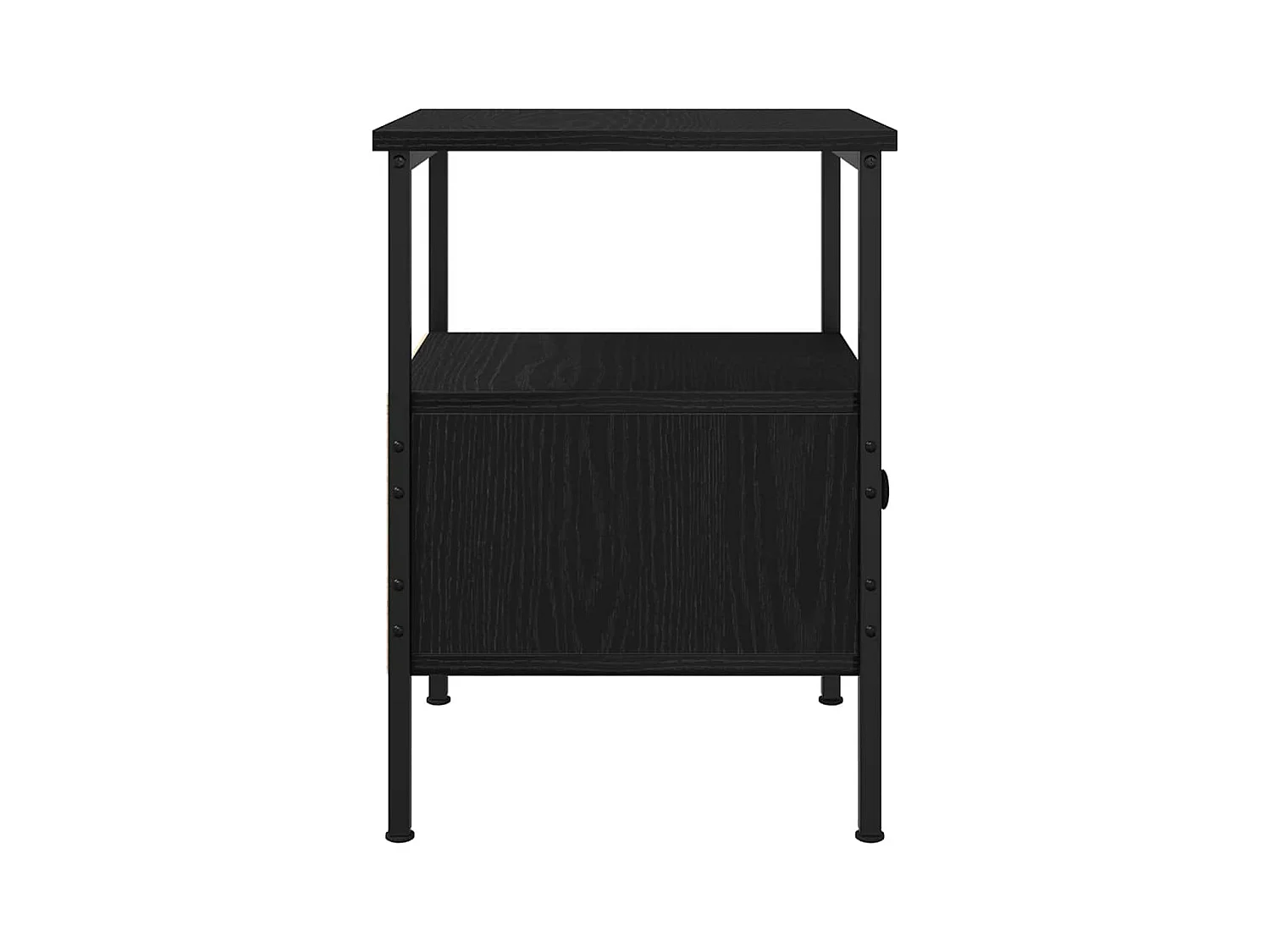 Tables de chevet 2 pcs Chêne noir 34x36x50 cm Bois d'ingénierie