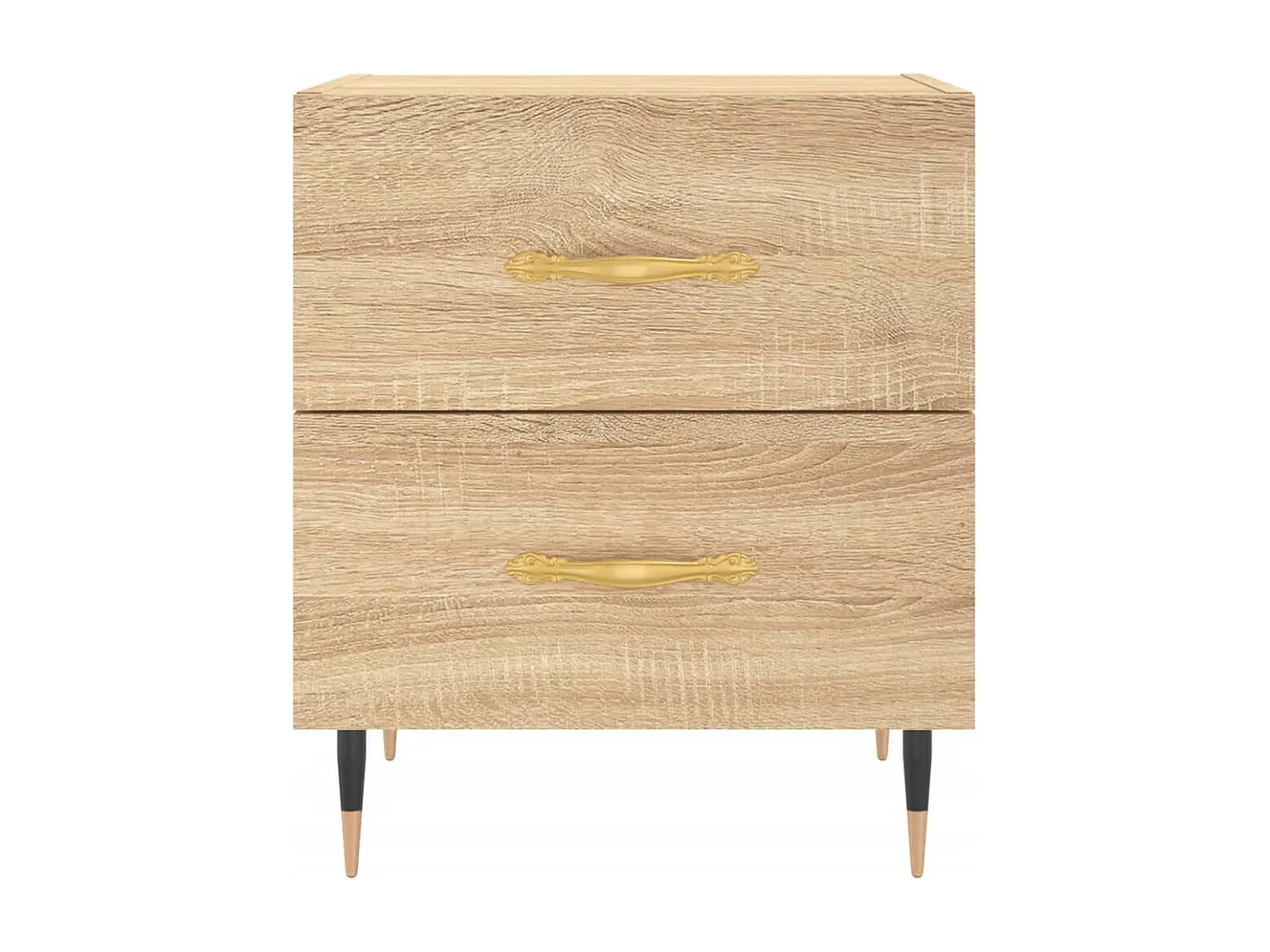 Comodino in rovere Sonoma 40x35x47,5 cm in legno ingegnerizzato