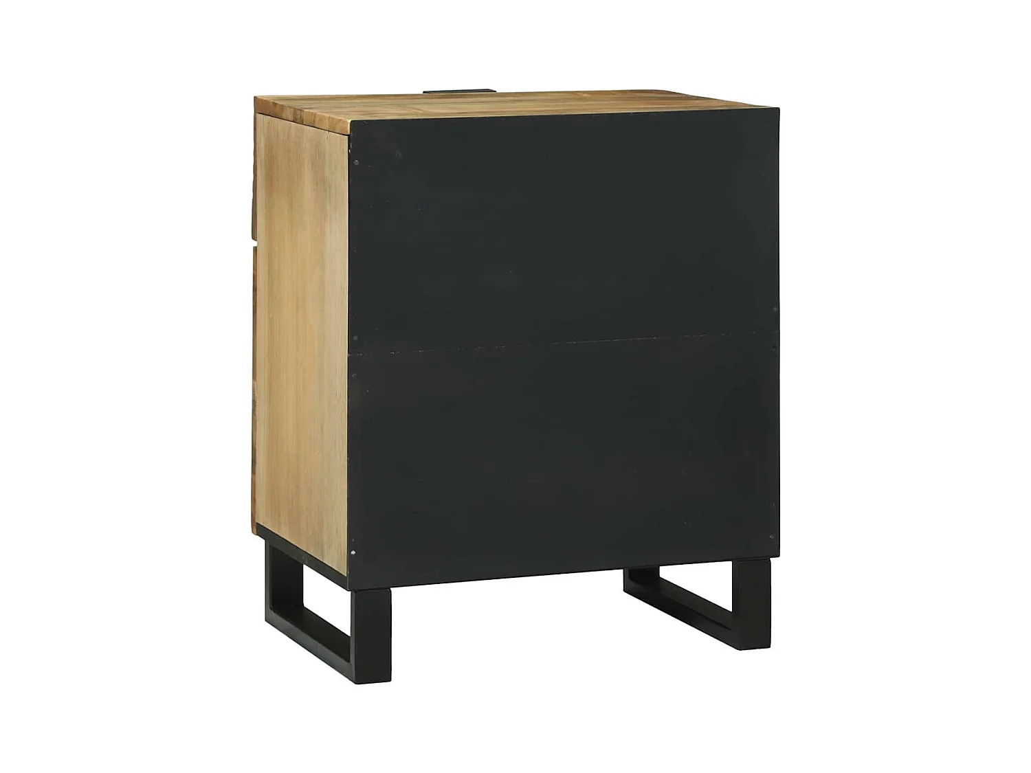 Comodino 50x33x60 cm in legno massello di mango