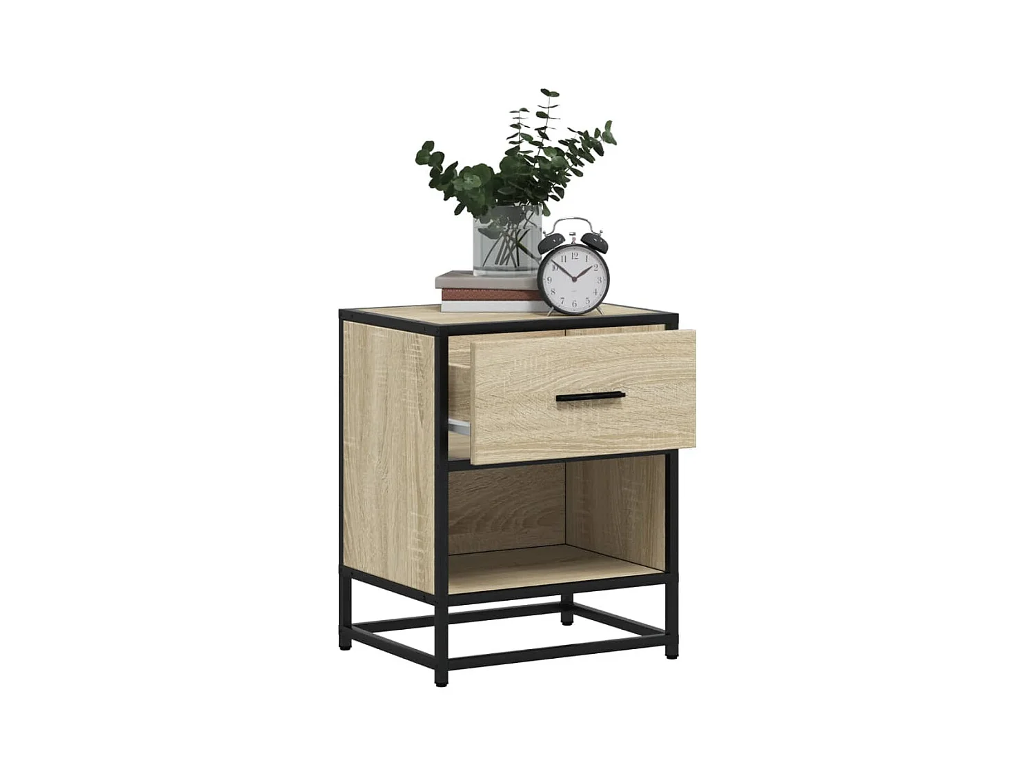 Nachtkastjes 2 stuks Sonoma eiken 40x31x50 cm bewerkt hout