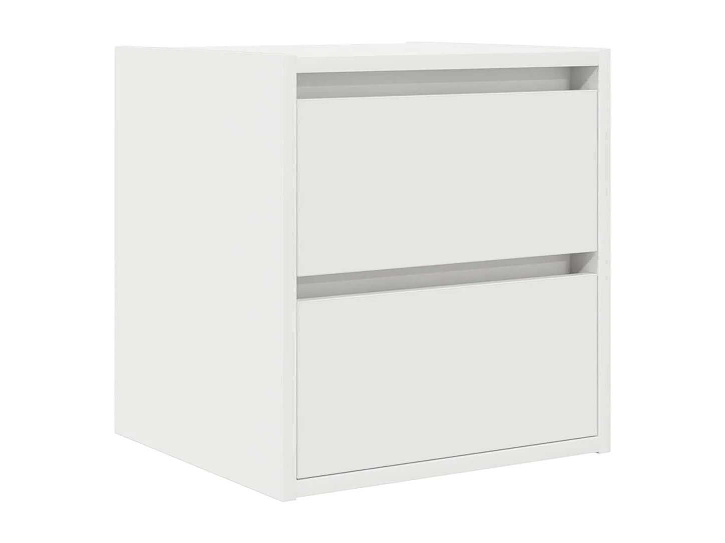 Table de chevet murale blanc 38x34x40 cm