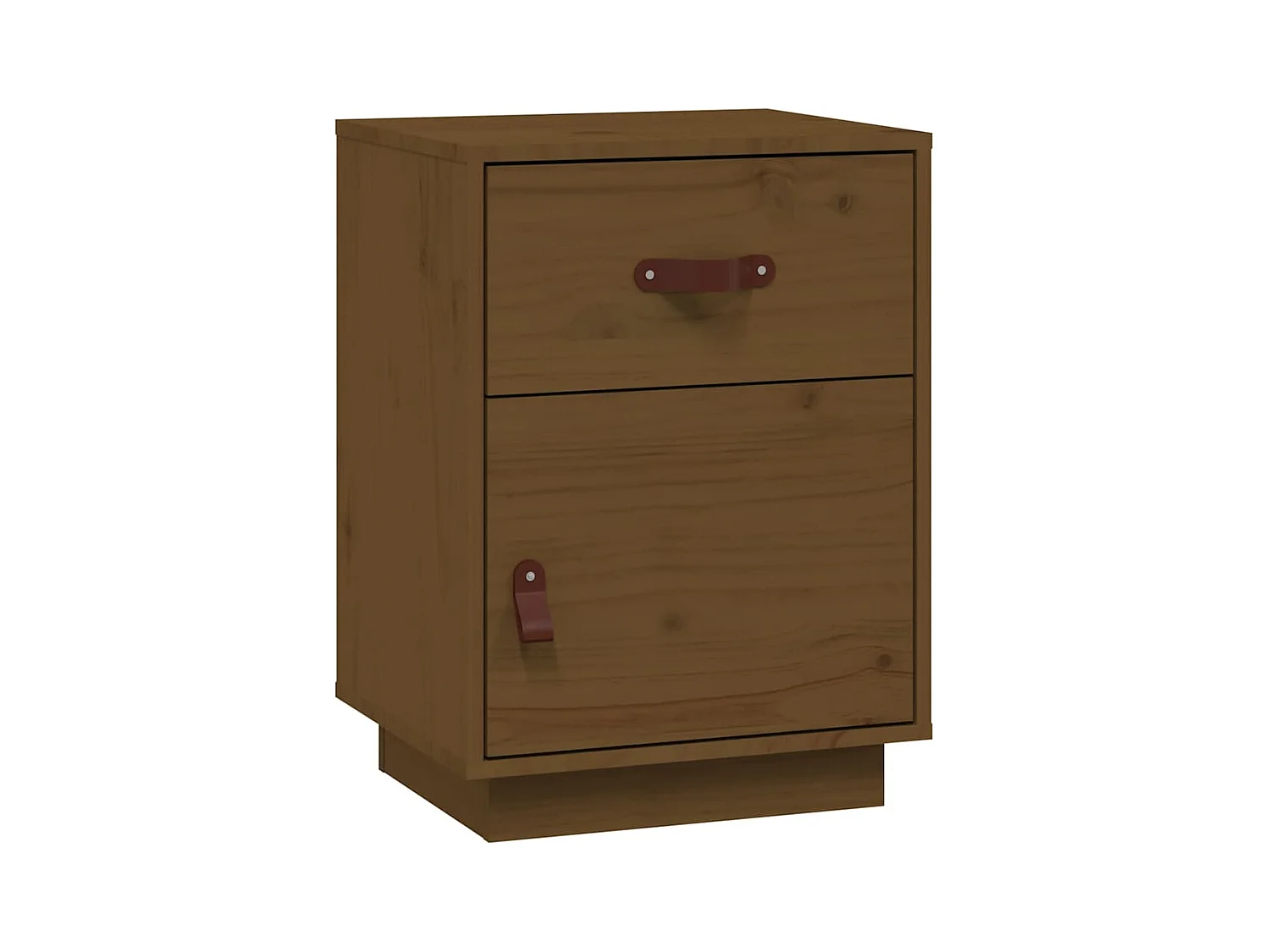 Tables de chevet 2pcs Marron miel 40x34x55cm Bois de pin massif