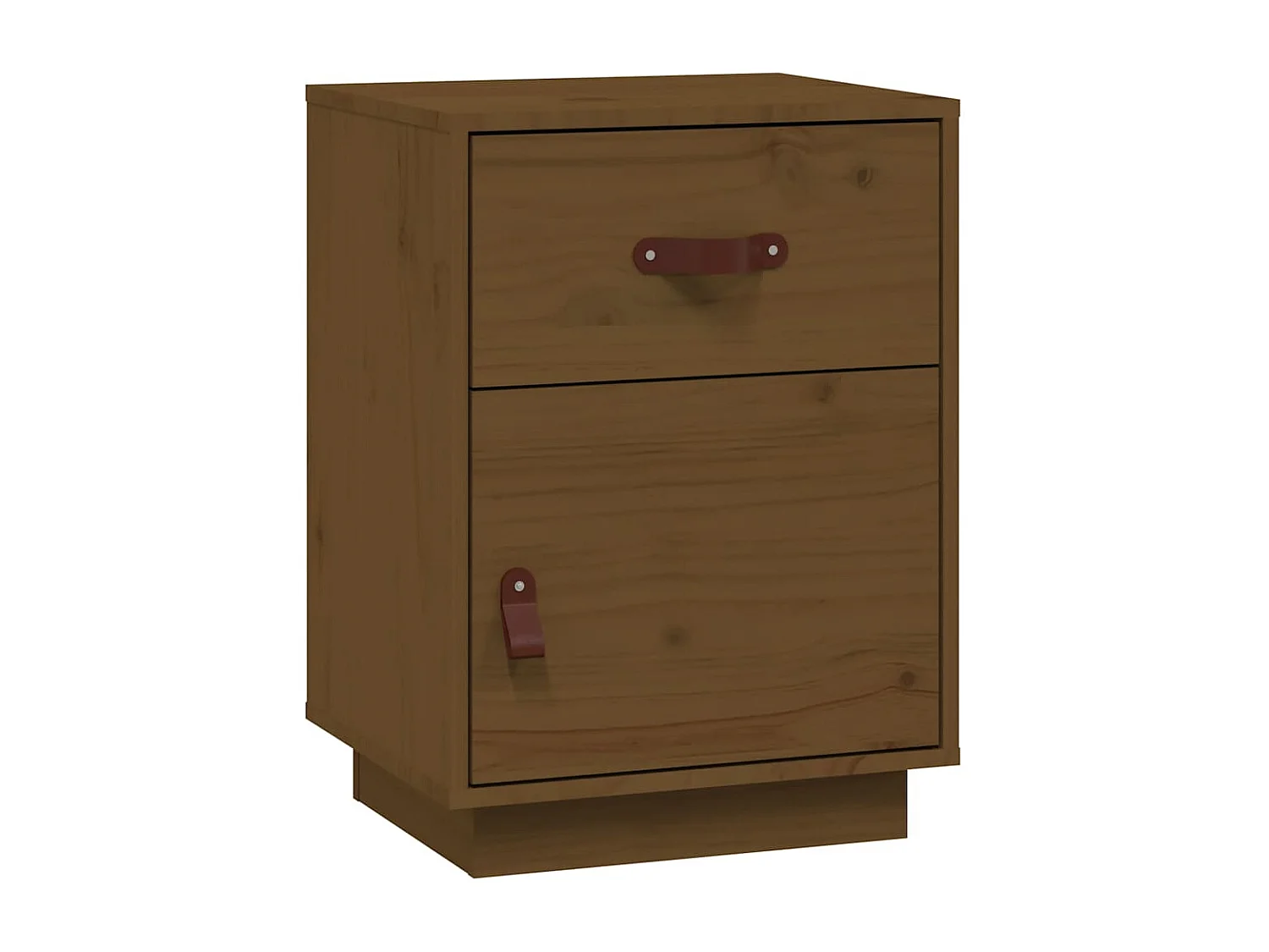 Tables de chevet 2pcs Marron miel 40x34x55cm Bois de pin massif